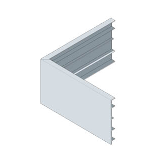 ALU-PLAN® :: Außeneckformstück AEF-G140-14-F