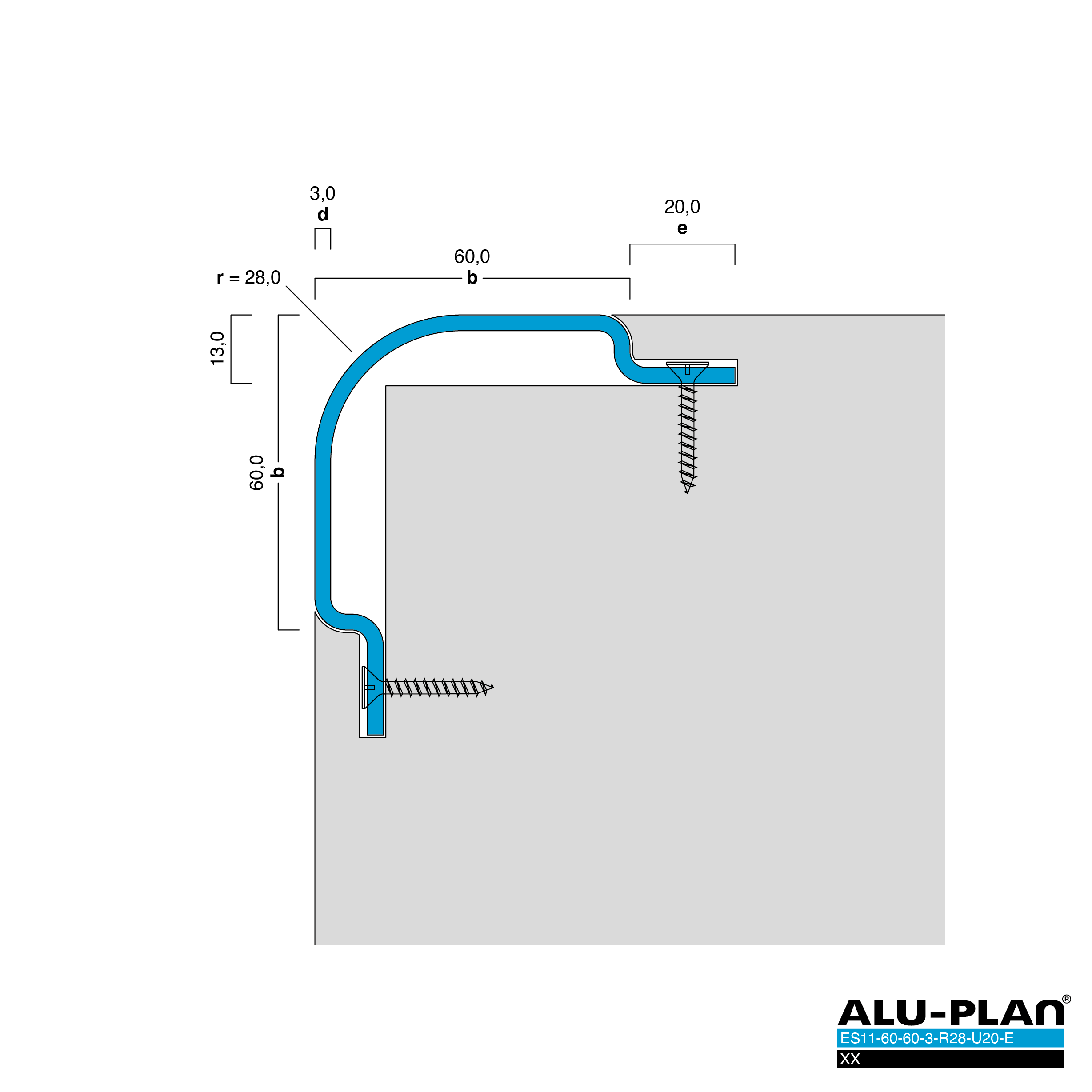ALU-PLAN® Installation :: ES11-60-60-3-R28-U20-E-XX