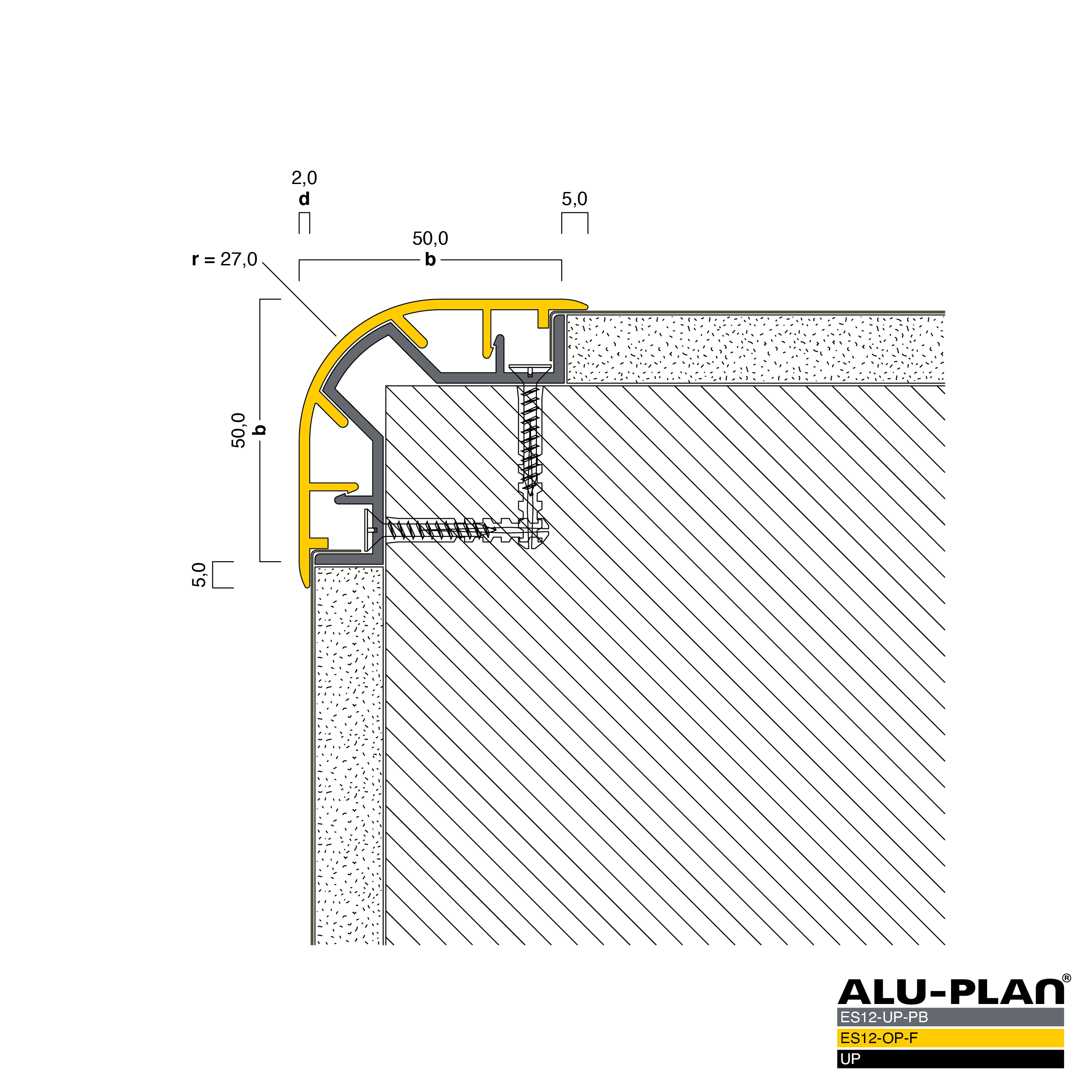 ALU-PLAN® Installation :: ES12-UP-PB-ES12-OP-F-UP