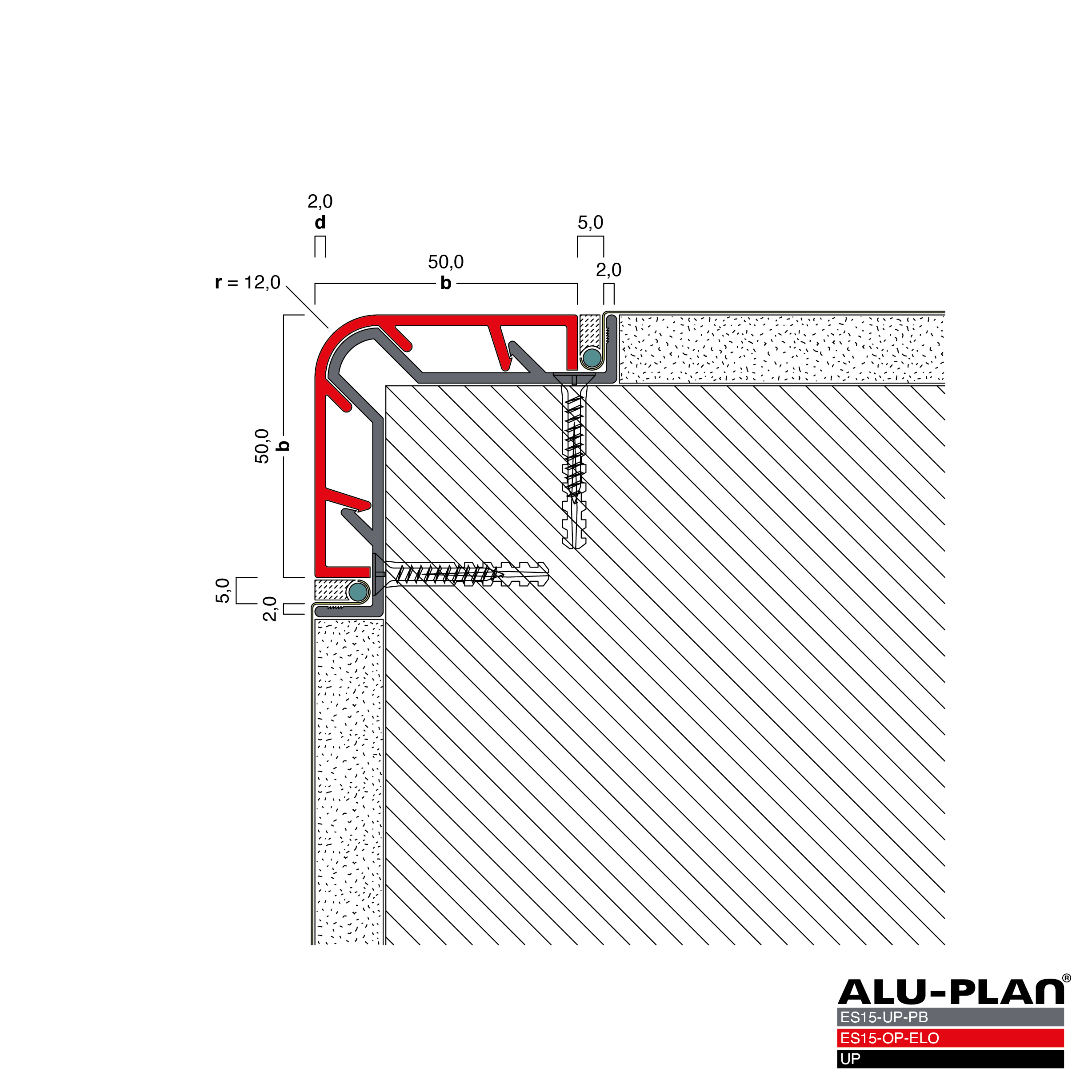 ALU-PLAN® Installation :: ES15-UP-PB-ES15-OP-ELO-UP