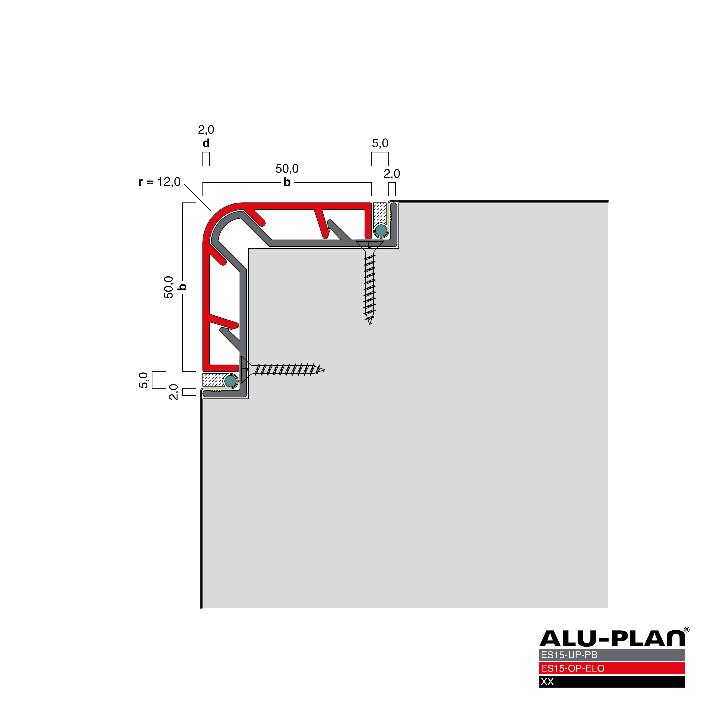 ALU-PLAN® Installation :: ES15-UP-PB-ES15-OP-ELO-XX