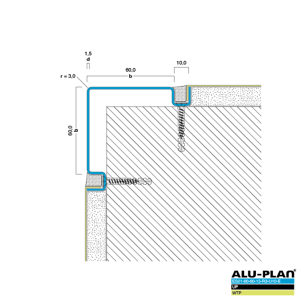 ALU-PLAN® Installation :: ES21-60-60-15-R3-U10-E-UP-WTP