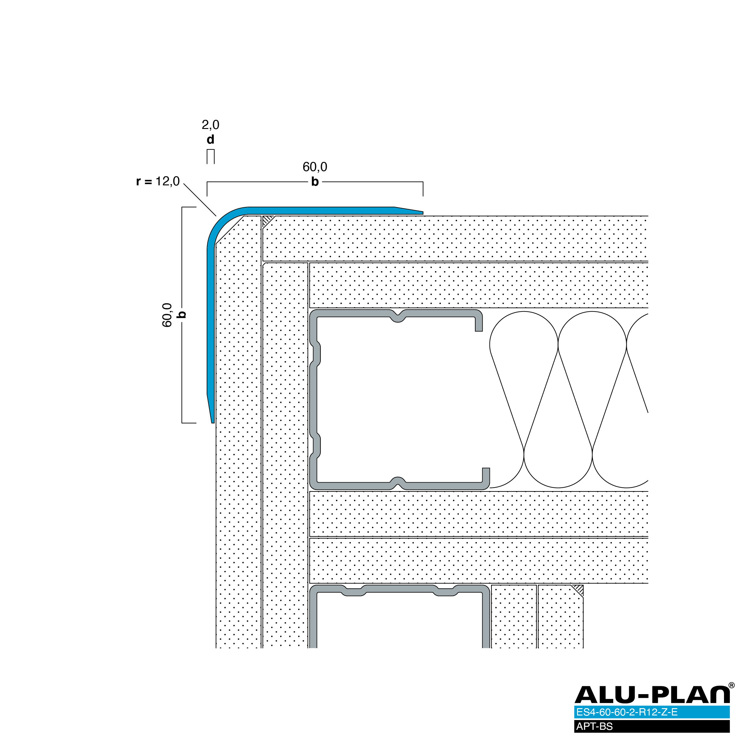 ALU-PLAN® Installation :: ES4-60-60-2-R12-Z-E-APT-BS