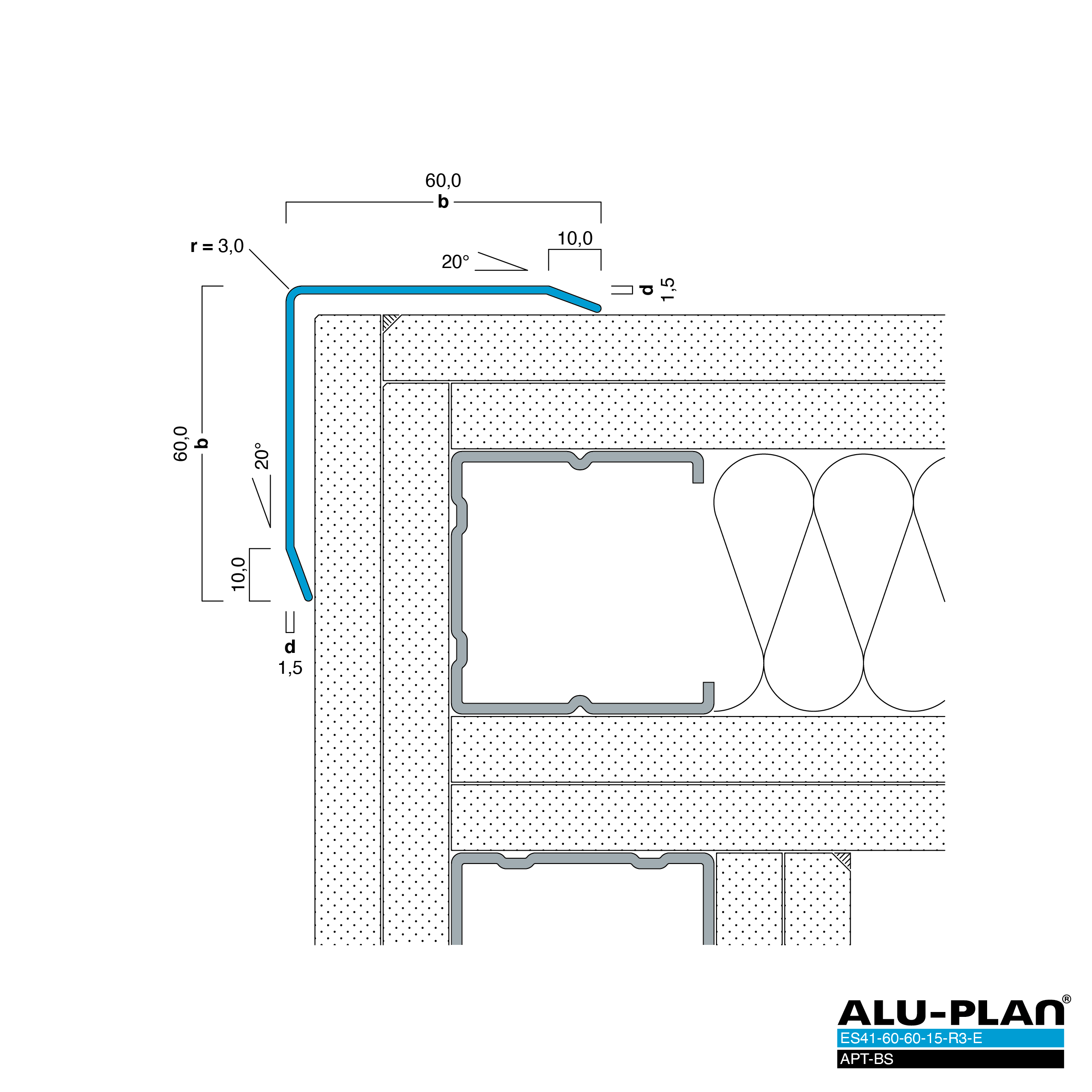 ALU-PLAN® Installation :: ES41-60-60-15-R3-E-APT-BS