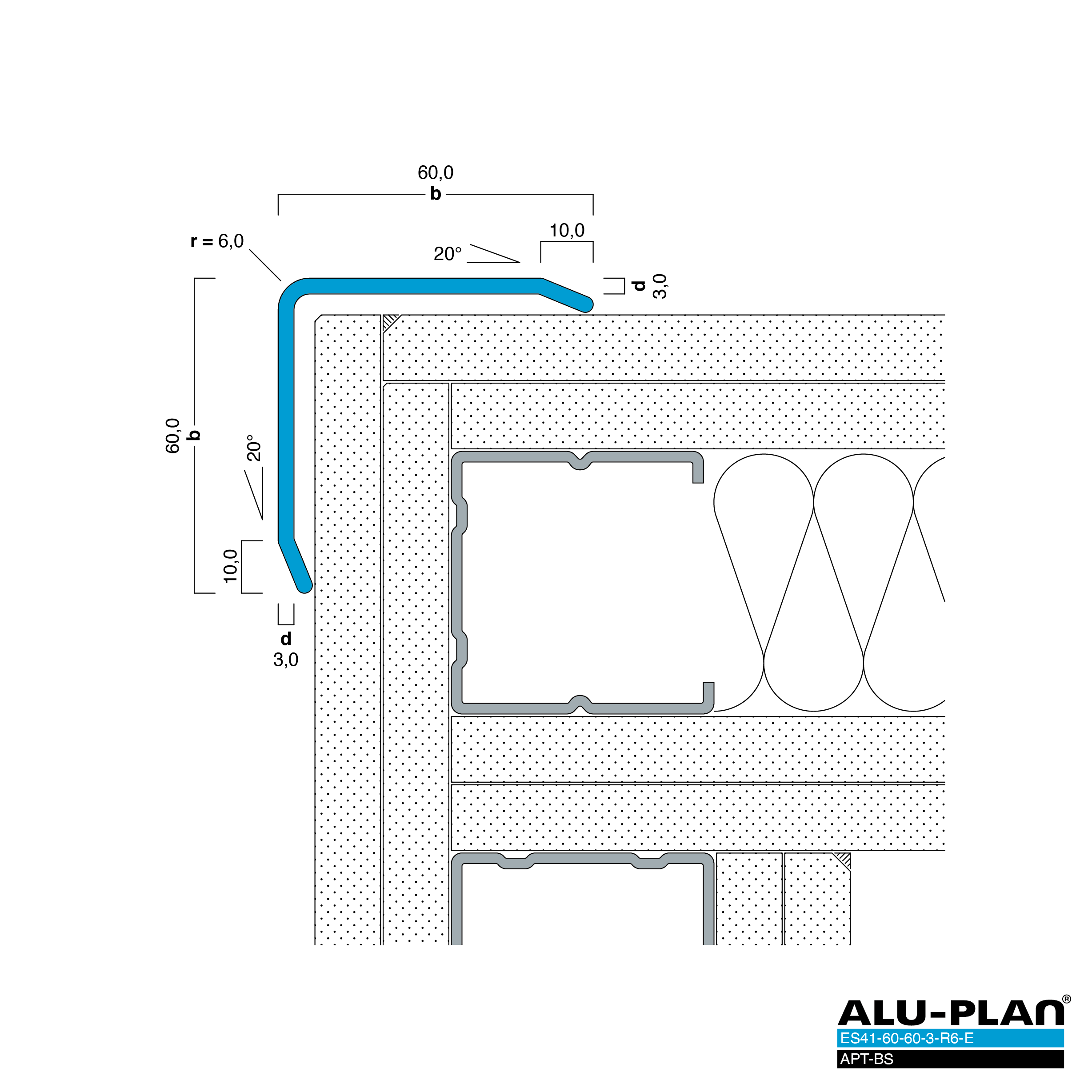 ALU-PLAN® Installation :: ES41-60-60-3-R6-E-APT-BS