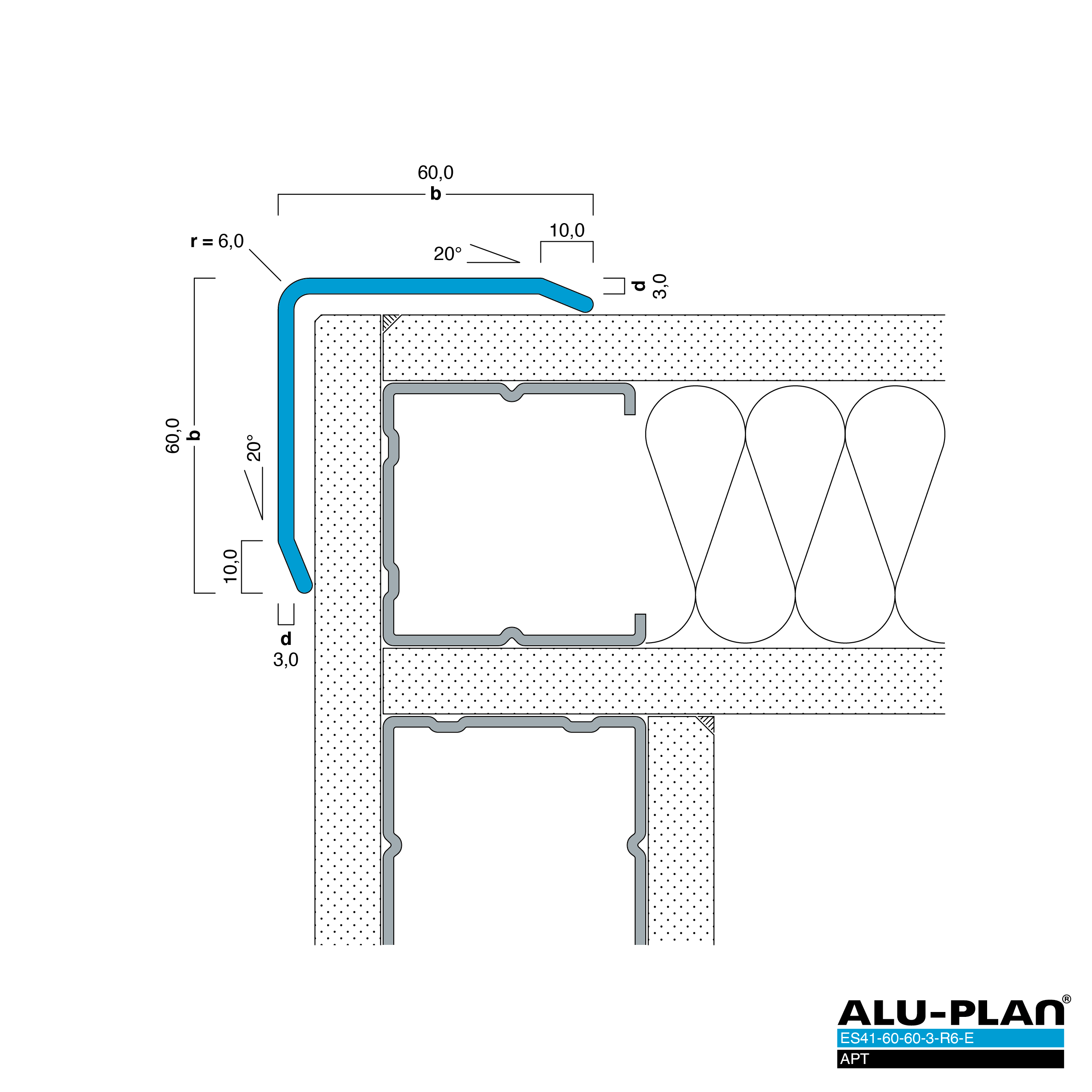 ALU-PLAN® Installation :: ES41-60-60-3-R6-E-APT