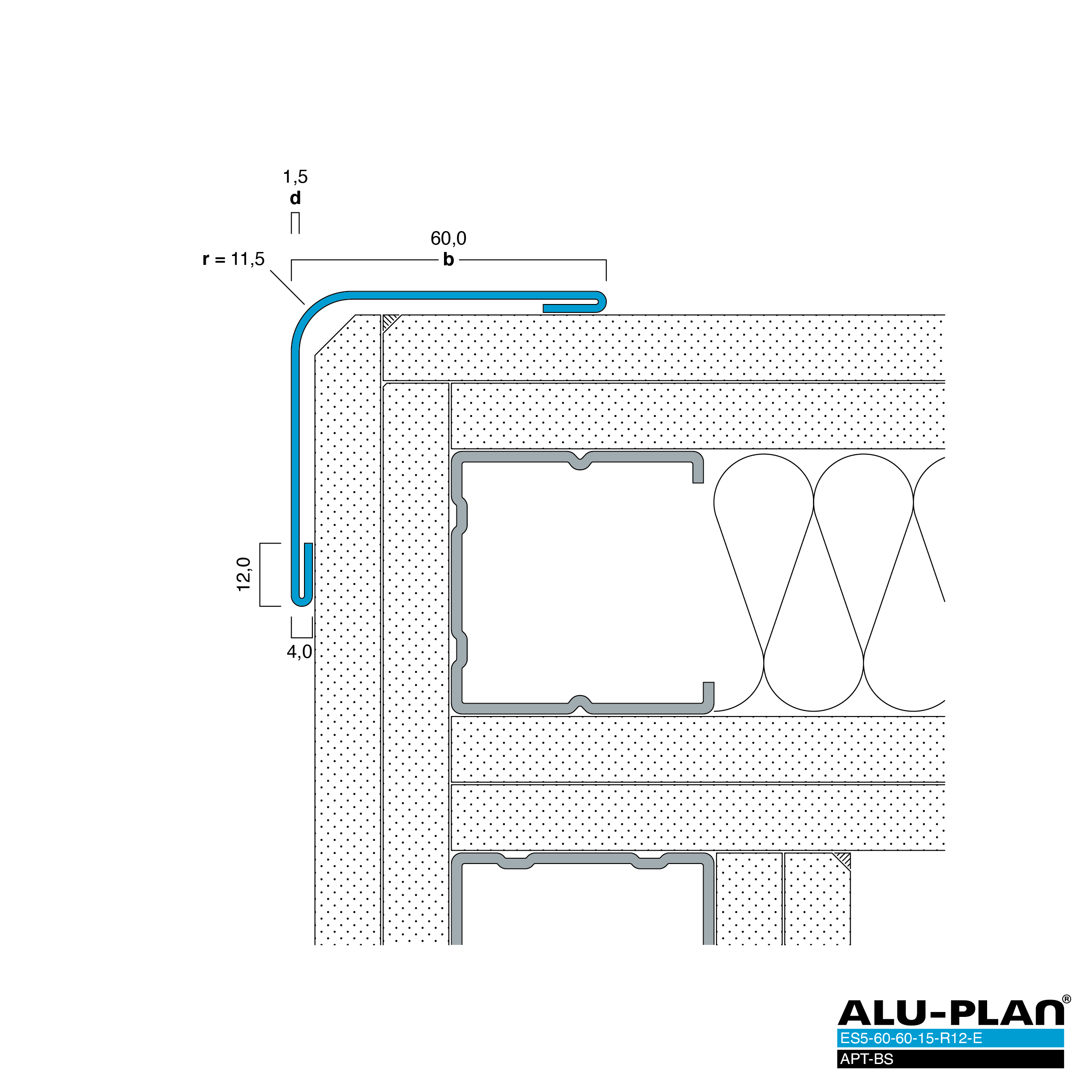 ALU-PLAN® Installation :: ES5-60-60-15-R12-E-APT-BS