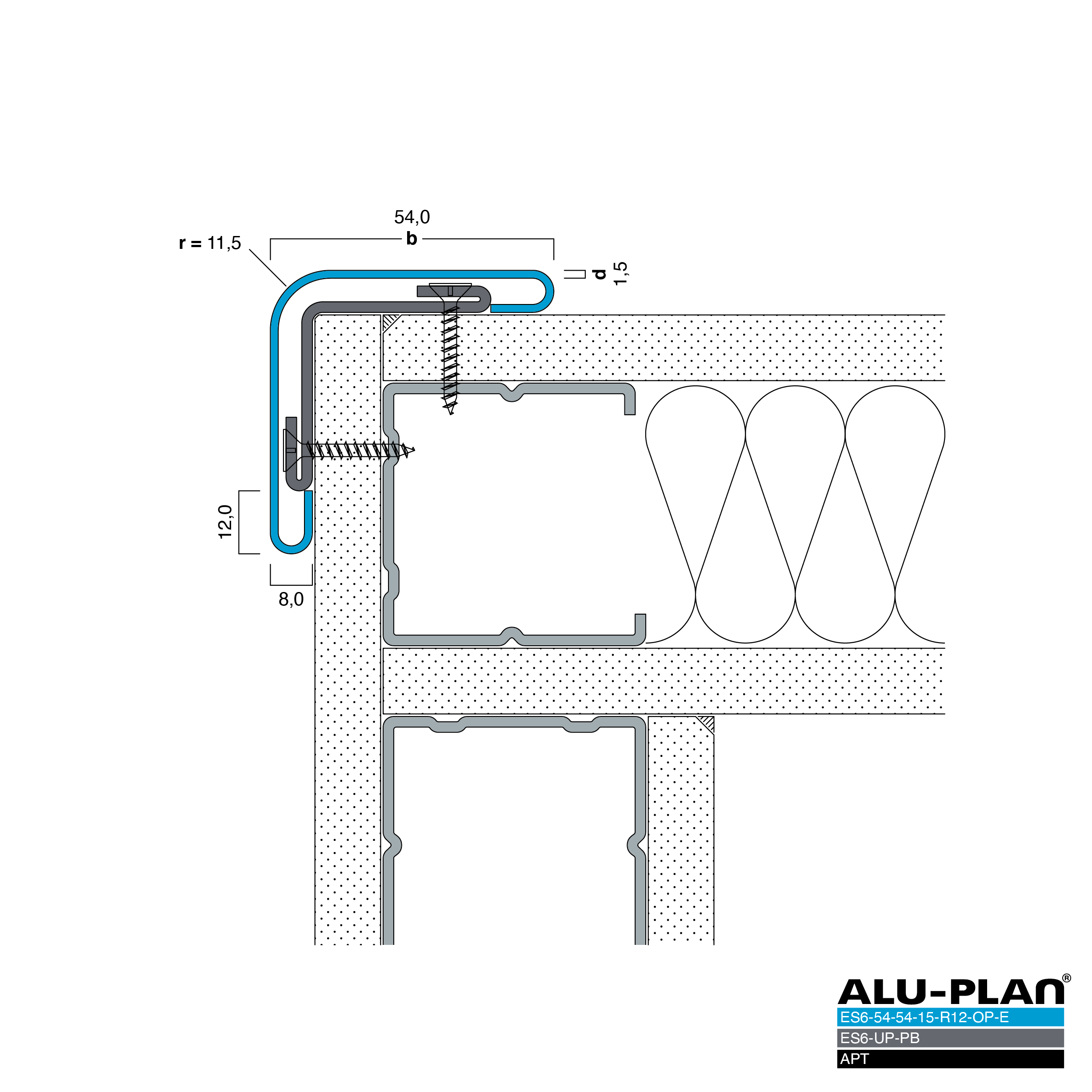 ALU-PLAN® Installation :: ES6-UP-PB-ES6-54-54-15-R12-OP-E-APT