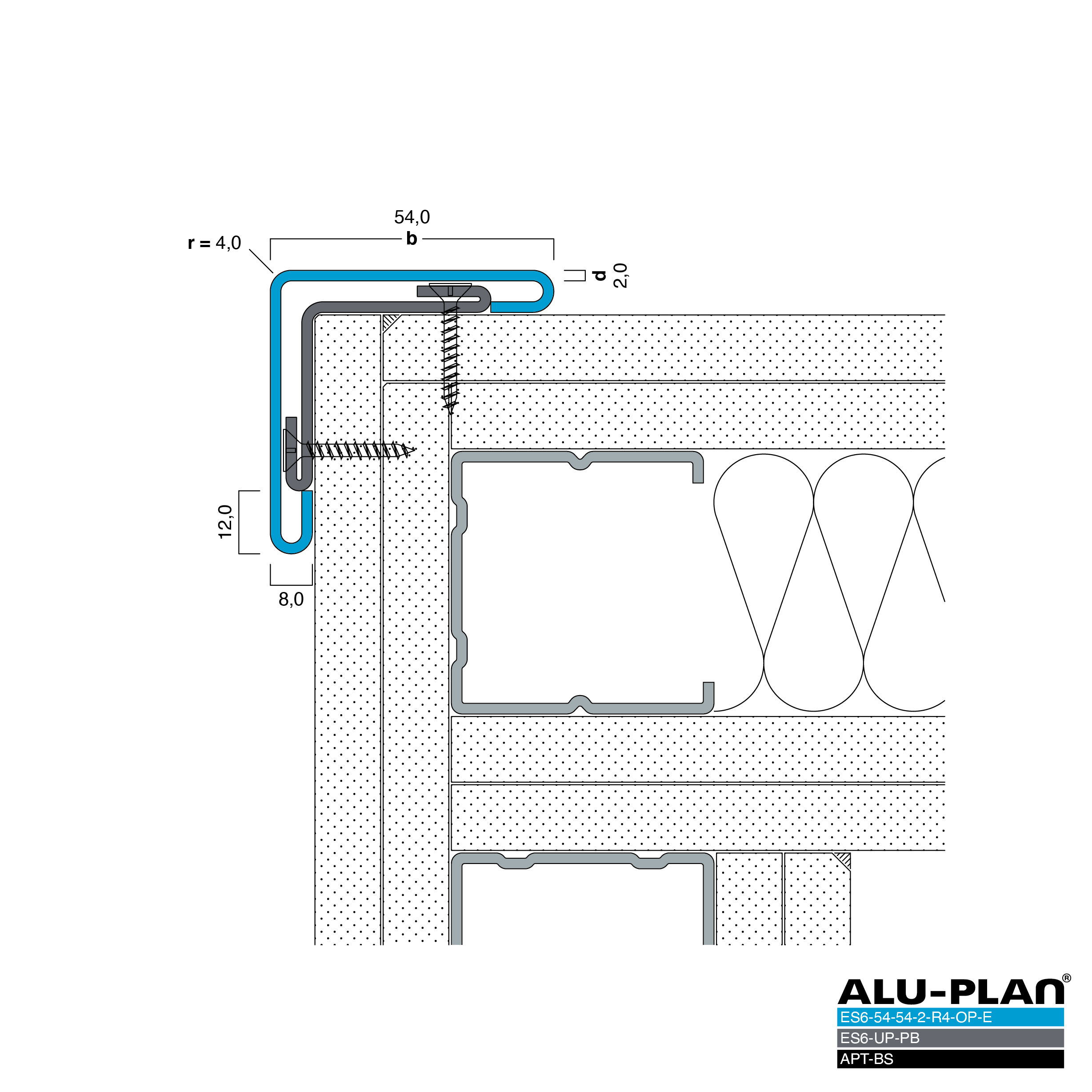 ALU-PLAN® Installation :: ES6-UP-PB-ES6-54-54-2-R4-OP-E-APT-BS