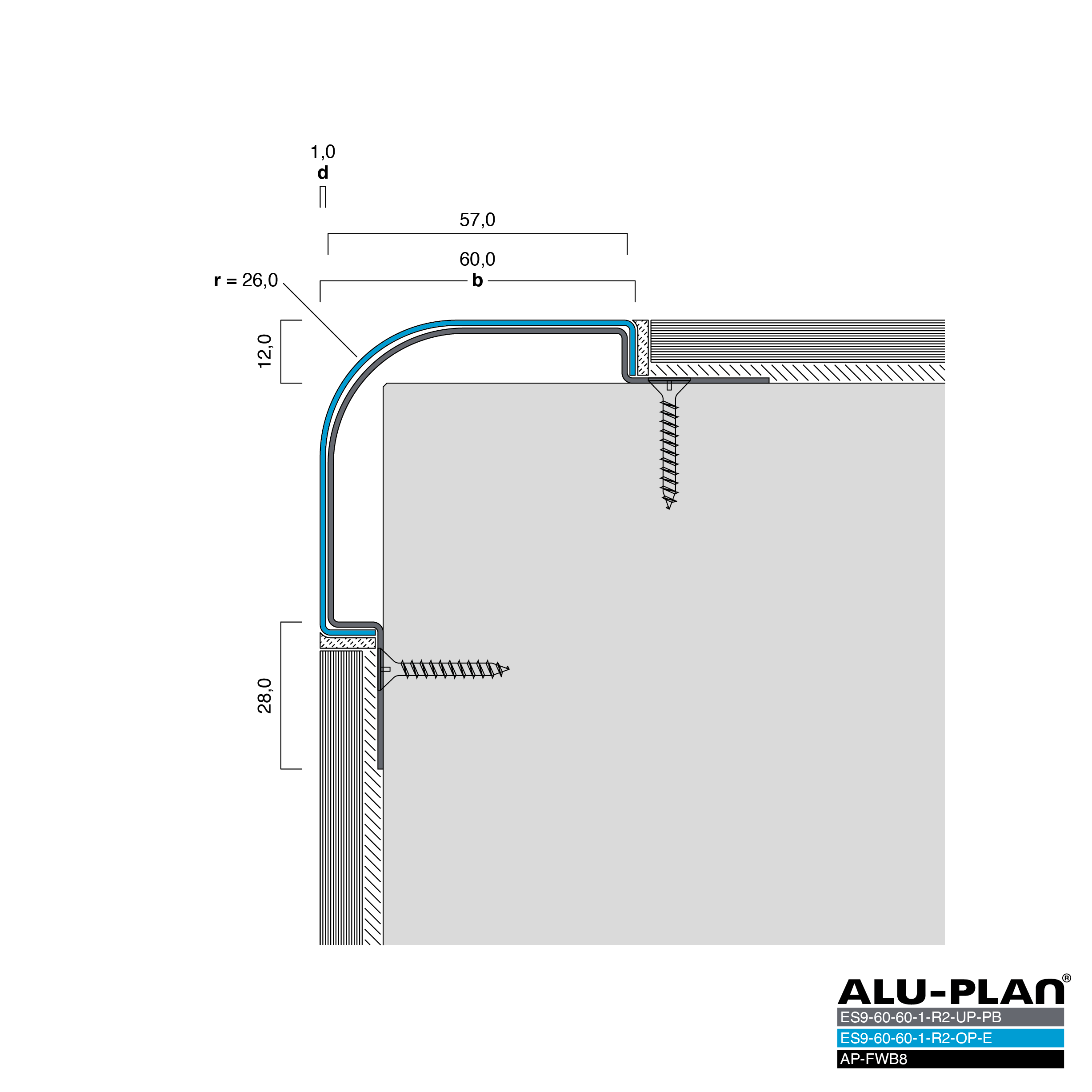 ALU-PLAN® Installation :: ES9-60-60-1-R26-UP-PB-ES9-60-60-1-R26-OP-E-AP-FWB8
