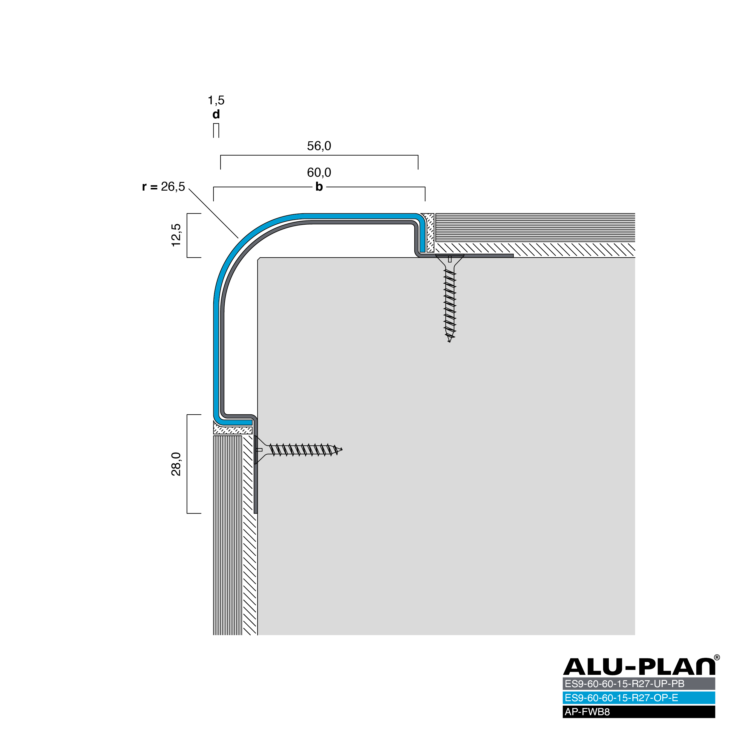 ALU-PLAN® Installation :: ES9-60-60-15-R27-UP-PB-ES9-60-60-15-R27-OP-E-AP-FWB8