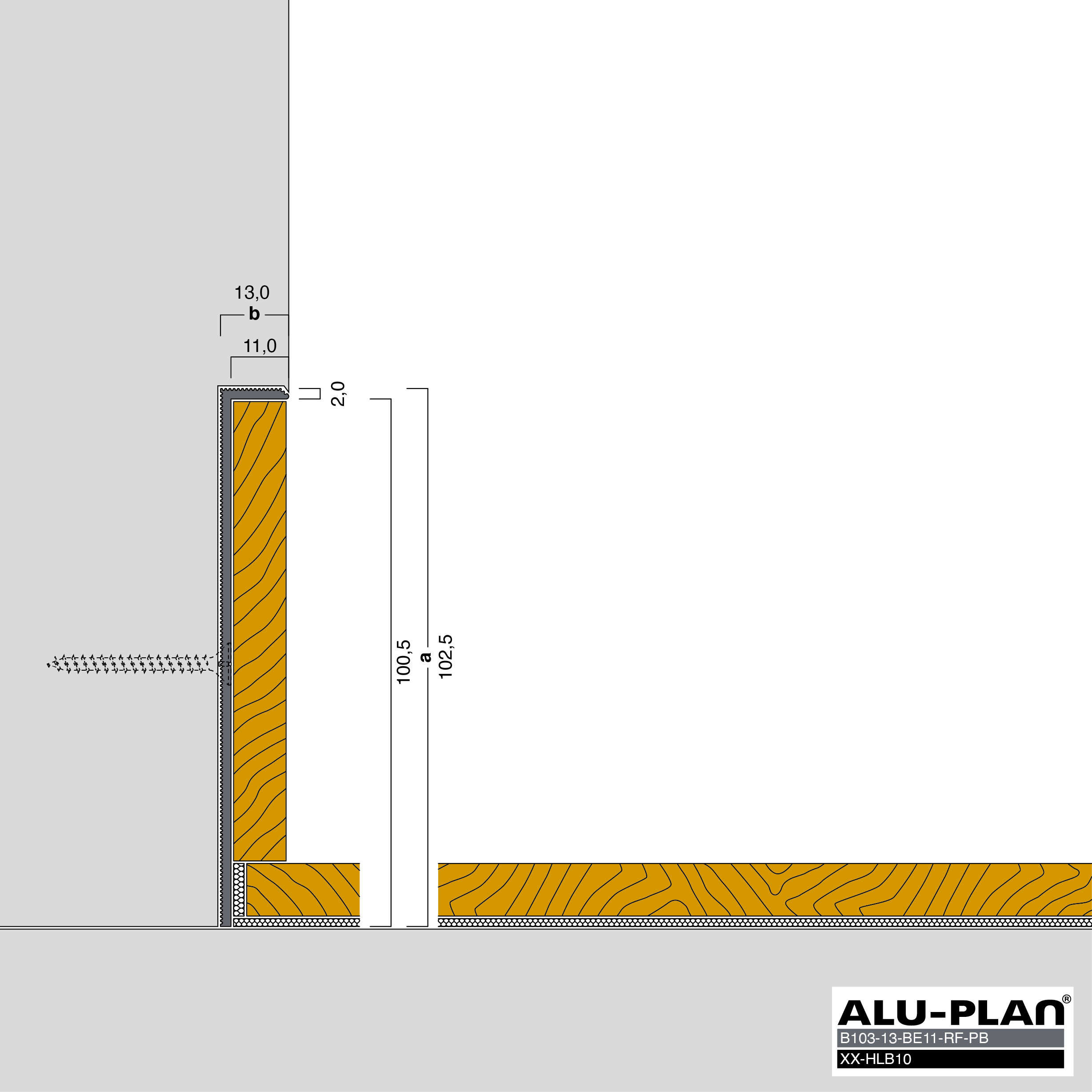 ALU-PLAN® Installation :: B103-13-BE11-RF-PB-XX-HLB10