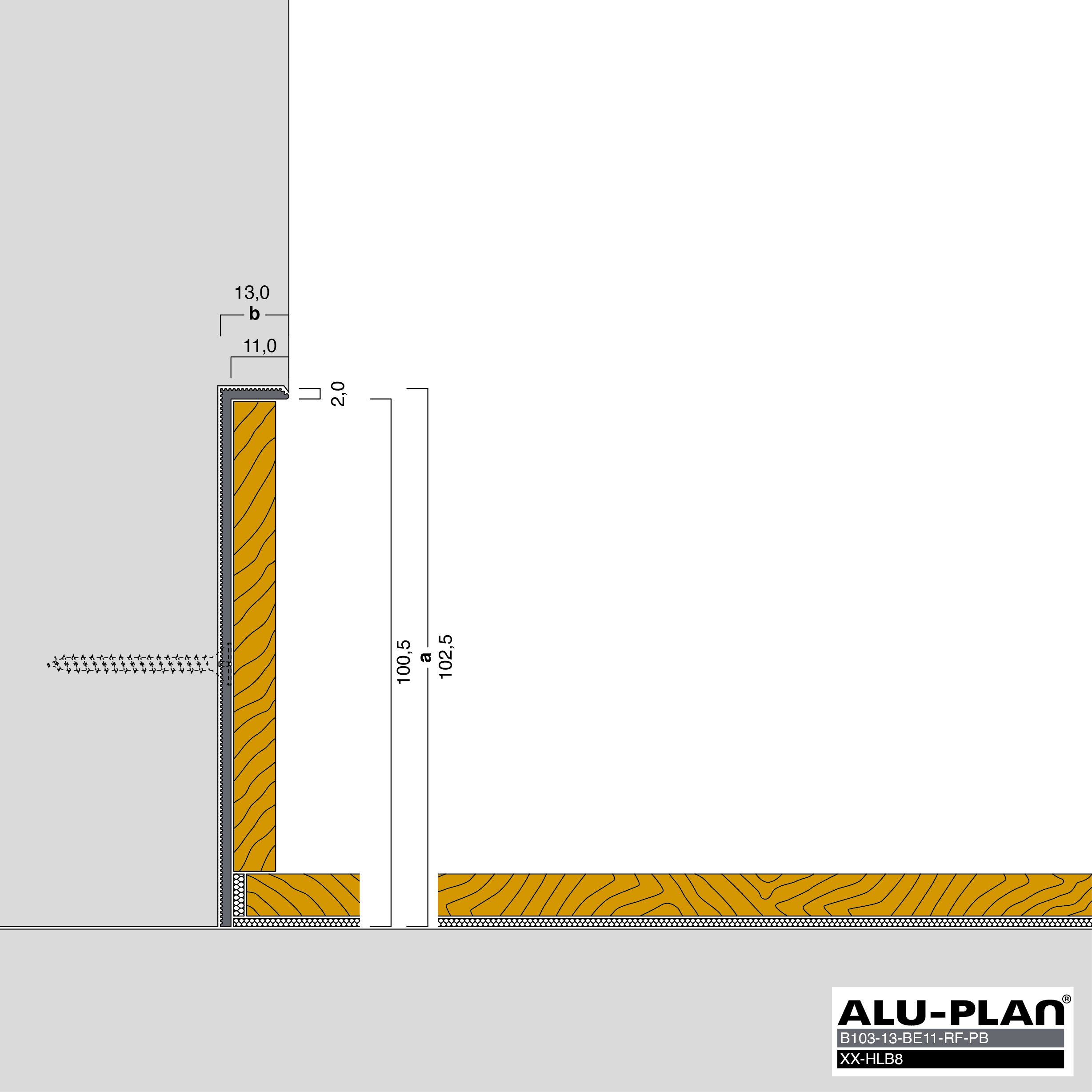 ALU-PLAN® Installation :: B103-13-BE11-RF-PB-XX-HLB8