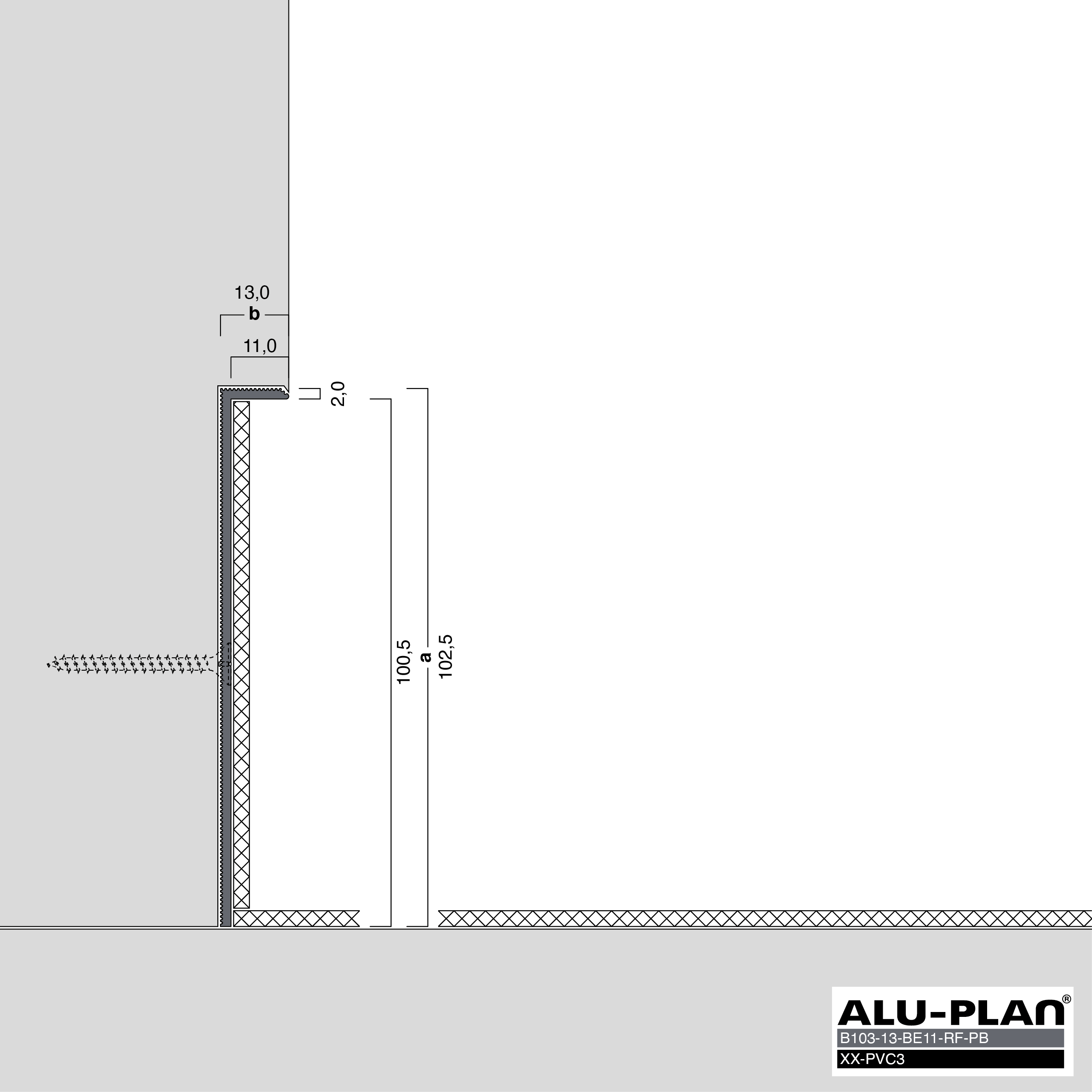 ALU-PLAN® Installation :: B103-13-BE11-RF-PB-XX-PVC3
