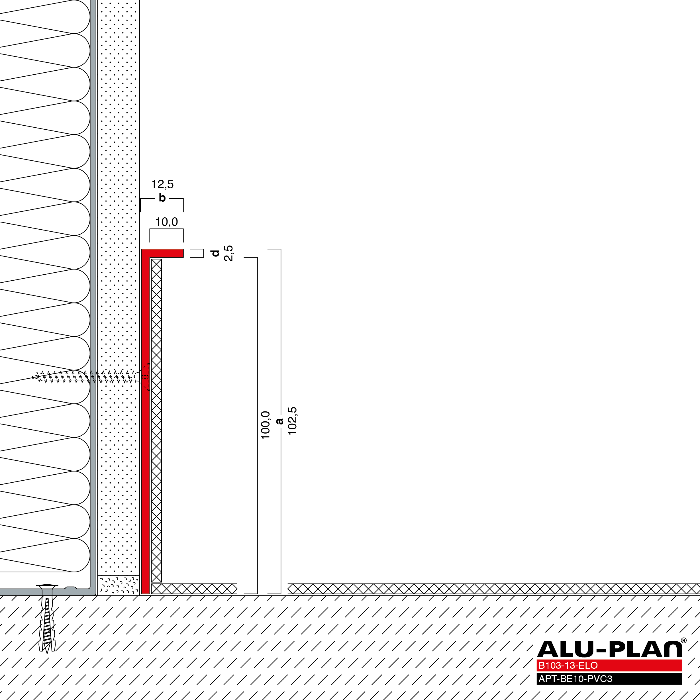 ALU-PLAN® Installation :: B103-13-ELO-APT-BE10-PVC3
