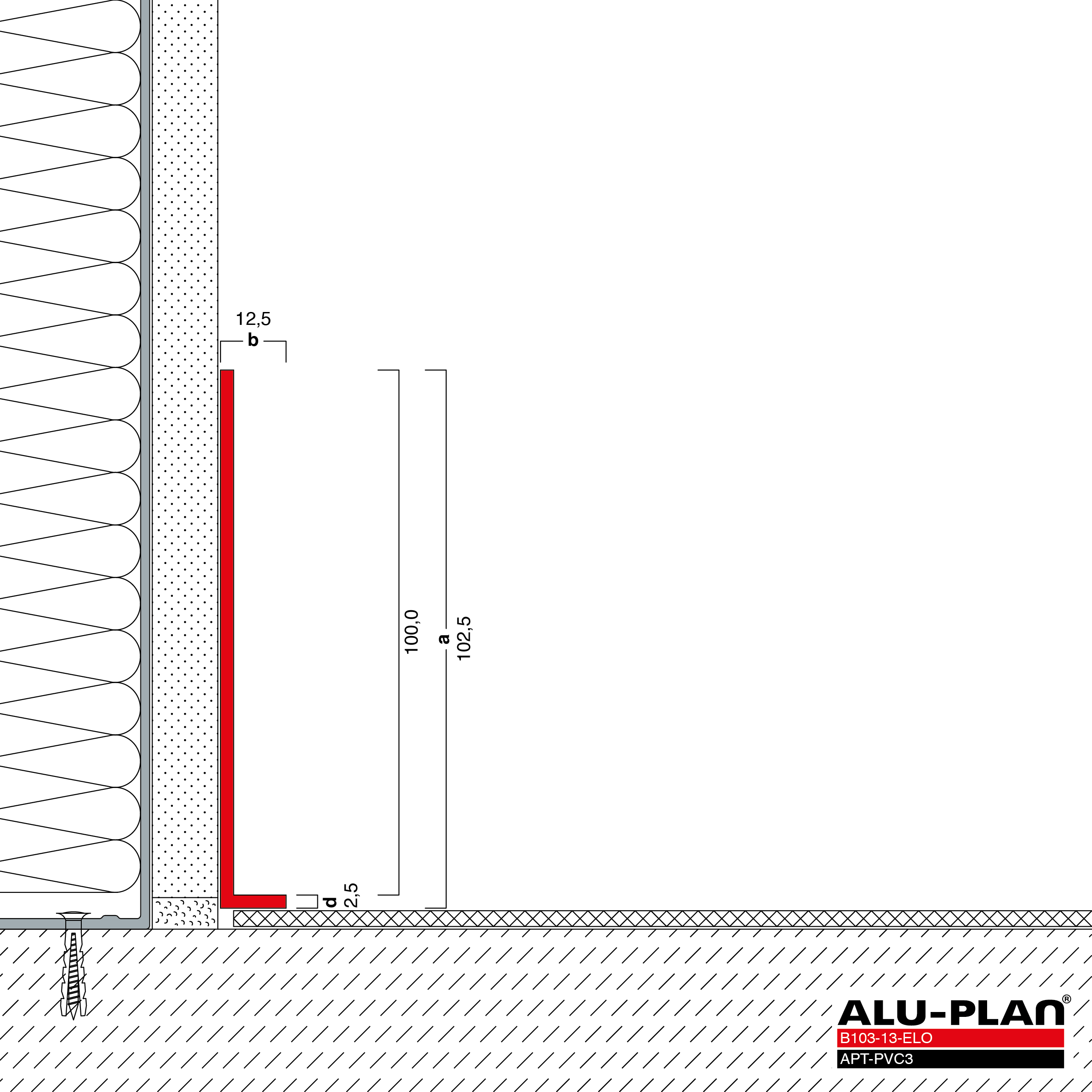 ALU-PLAN® Installation :: B103-13-ELO-APT-PVC3