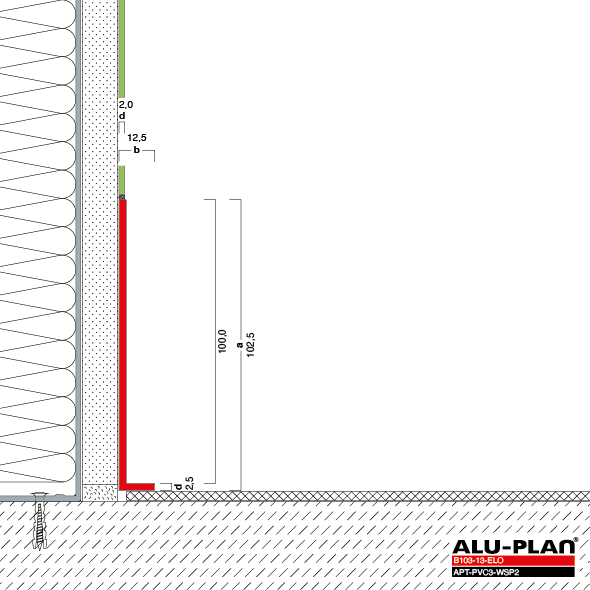 ALU-PLAN® Installation :: B103-13-ELO-APT-PVC3-WSP2
