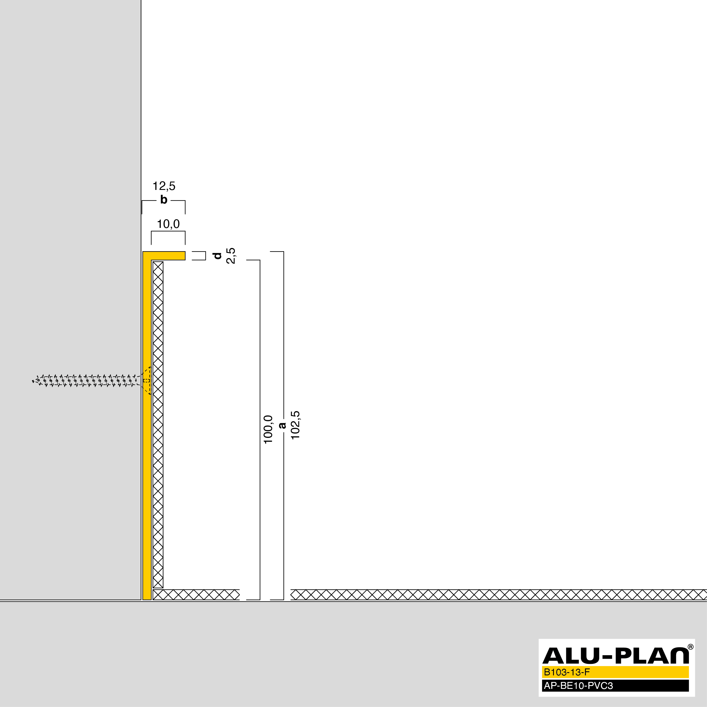 ALU-PLAN® Installation :: B103-13-F-AP-BE10-PVC3