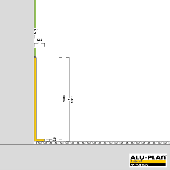 ALU-PLAN® Installation :: B103-13-F-AP-PVC3-WSP2