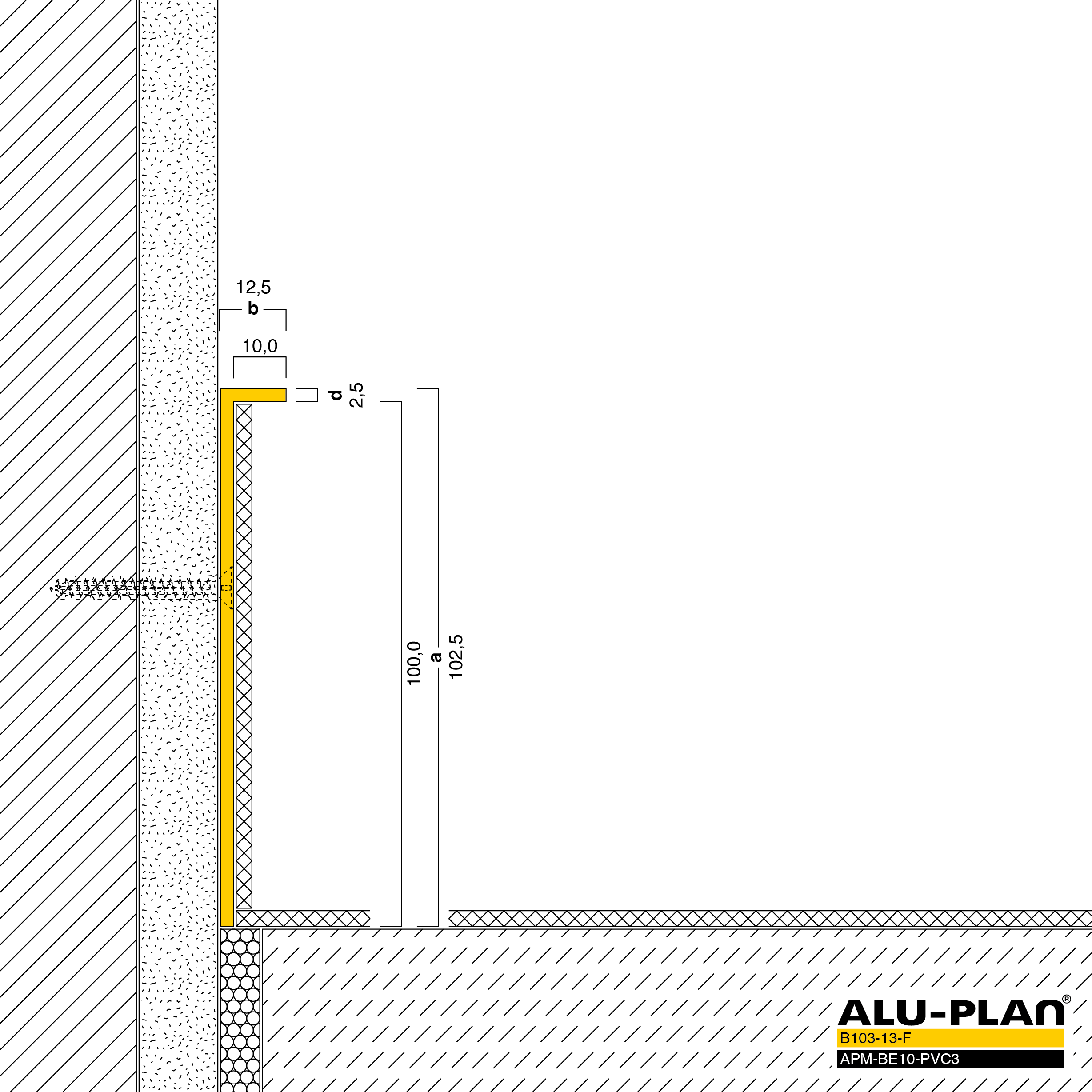 ALU-PLAN® Installation :: B103-13-F-APM-BE10-PVC3