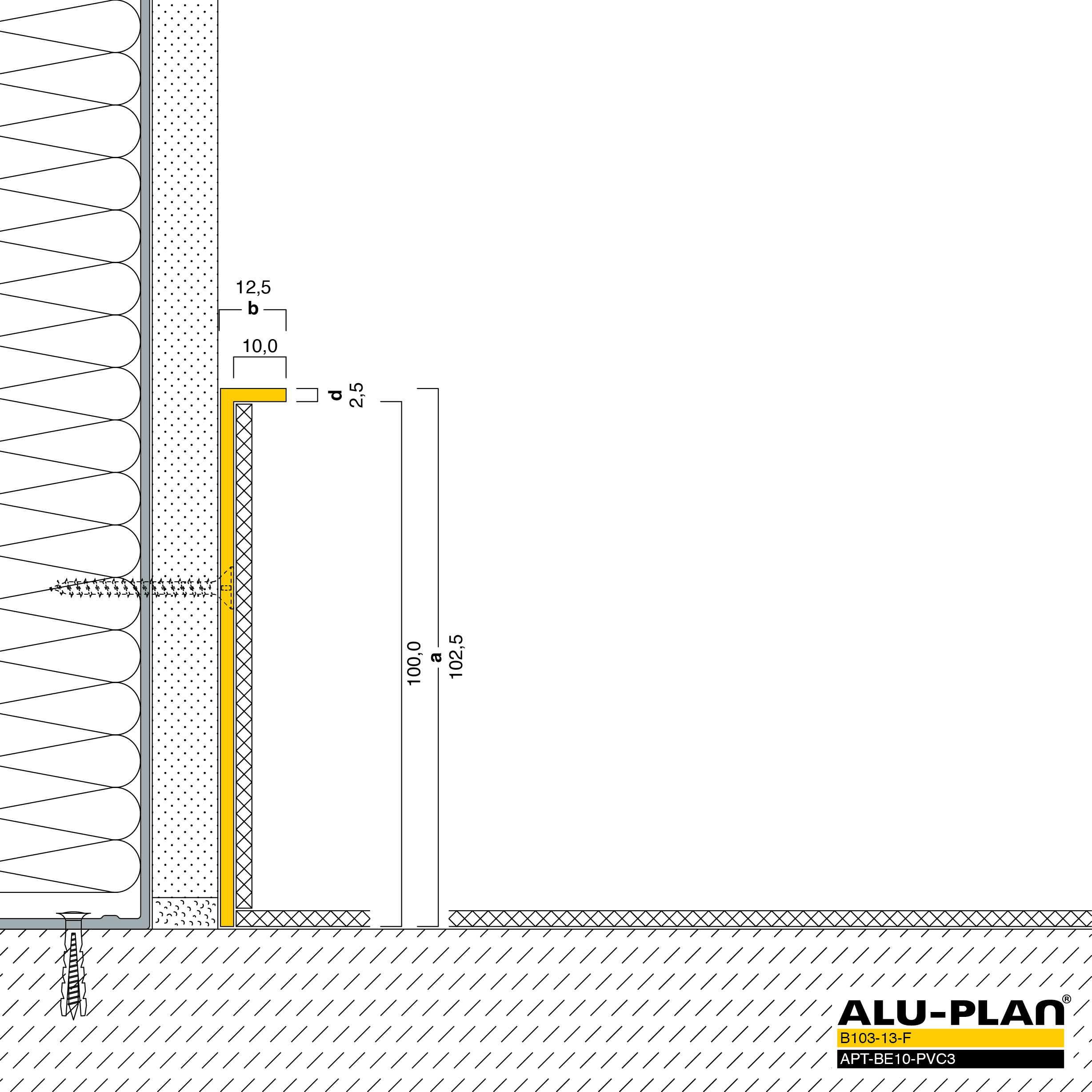 ALU-PLAN® Installation :: B103-13-F-APT-BE10-PVC3