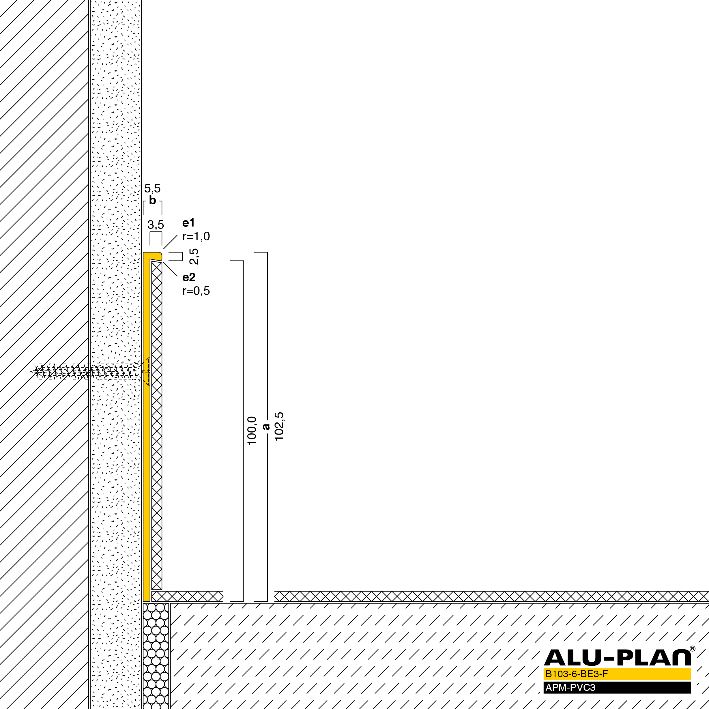 ALU-PLAN® Installation :: B103-6-BE3-F-APM-PVC3