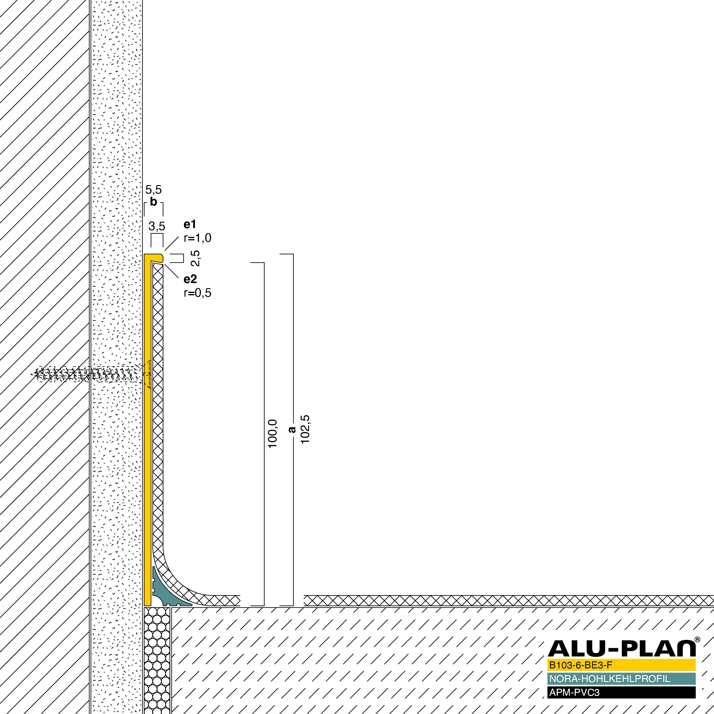 ALU-PLAN® Installation :: B103-6-BE3-F-APM-PVC3-NORA
