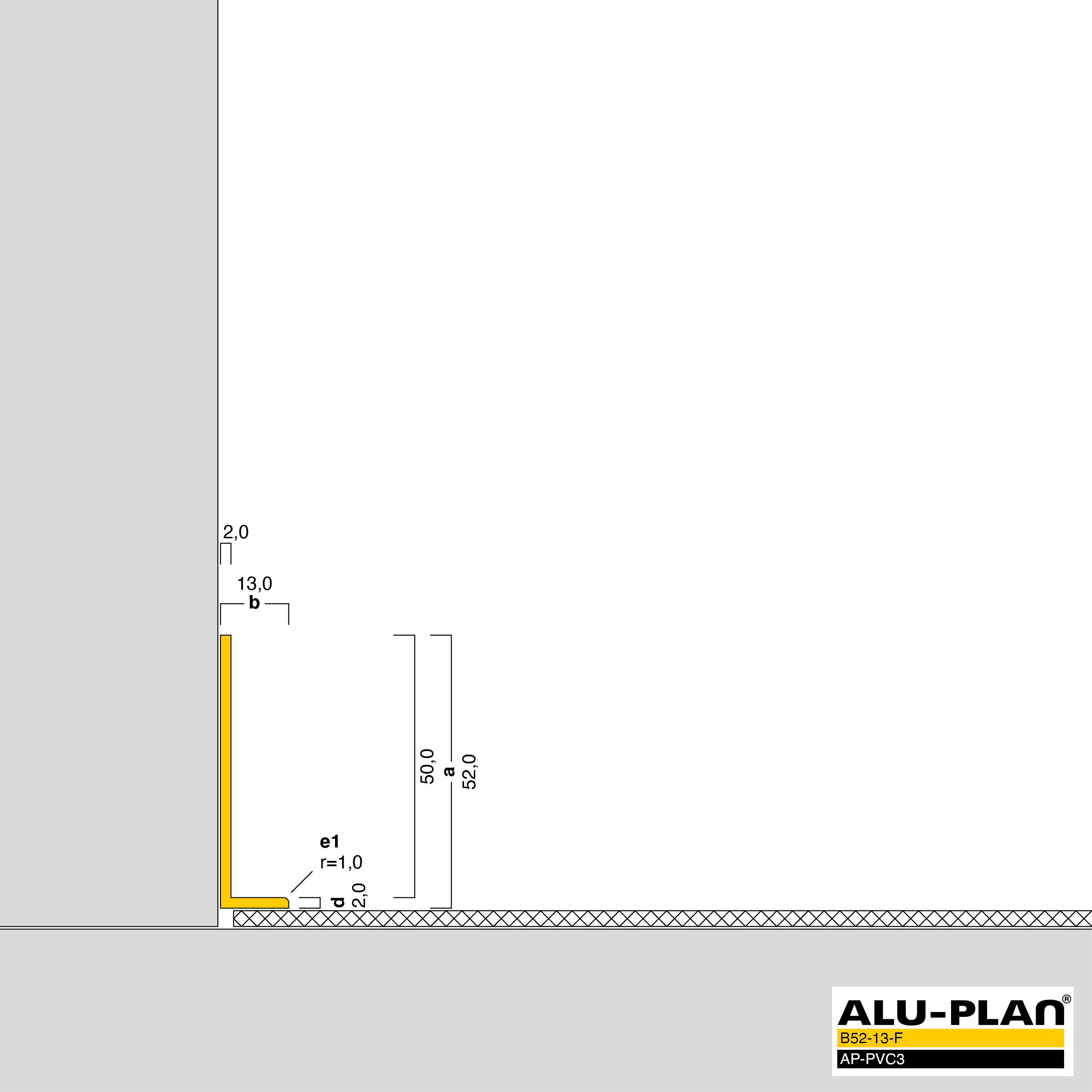ALU-PLAN® Installation :: B52-13-F-AP-PVC3