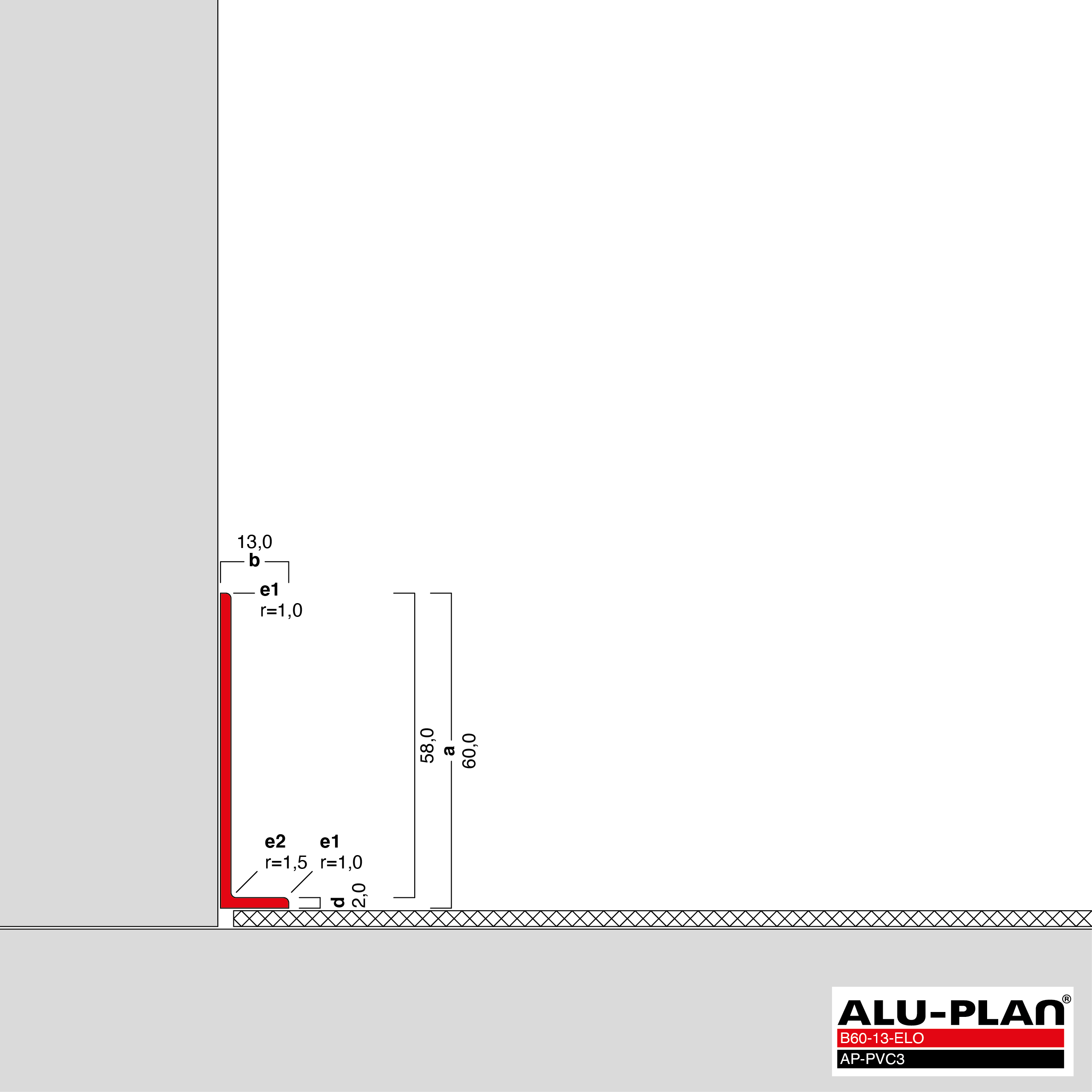 ALU-PLAN® Installation :: B60-13-ELO-AP-PVC3