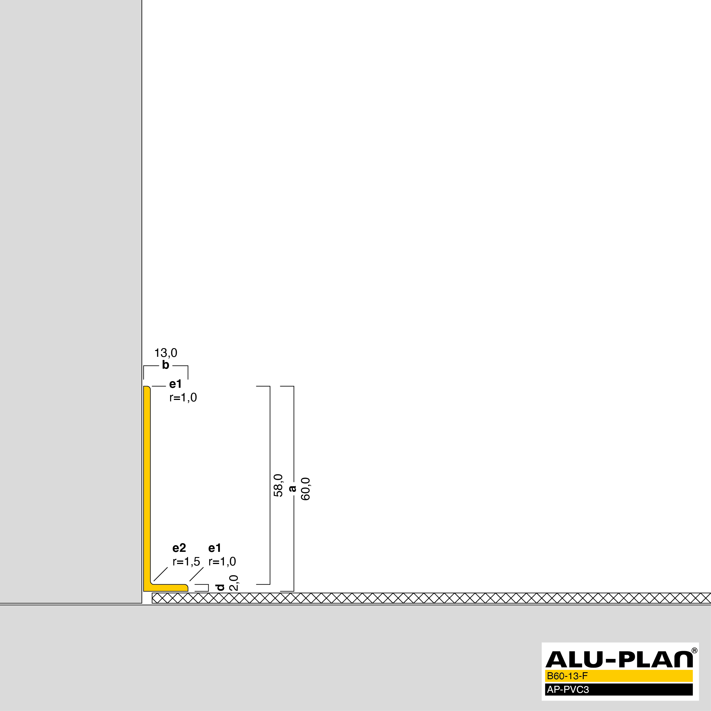 ALU-PLAN® Installation :: B60-13-F-AP-PVC3