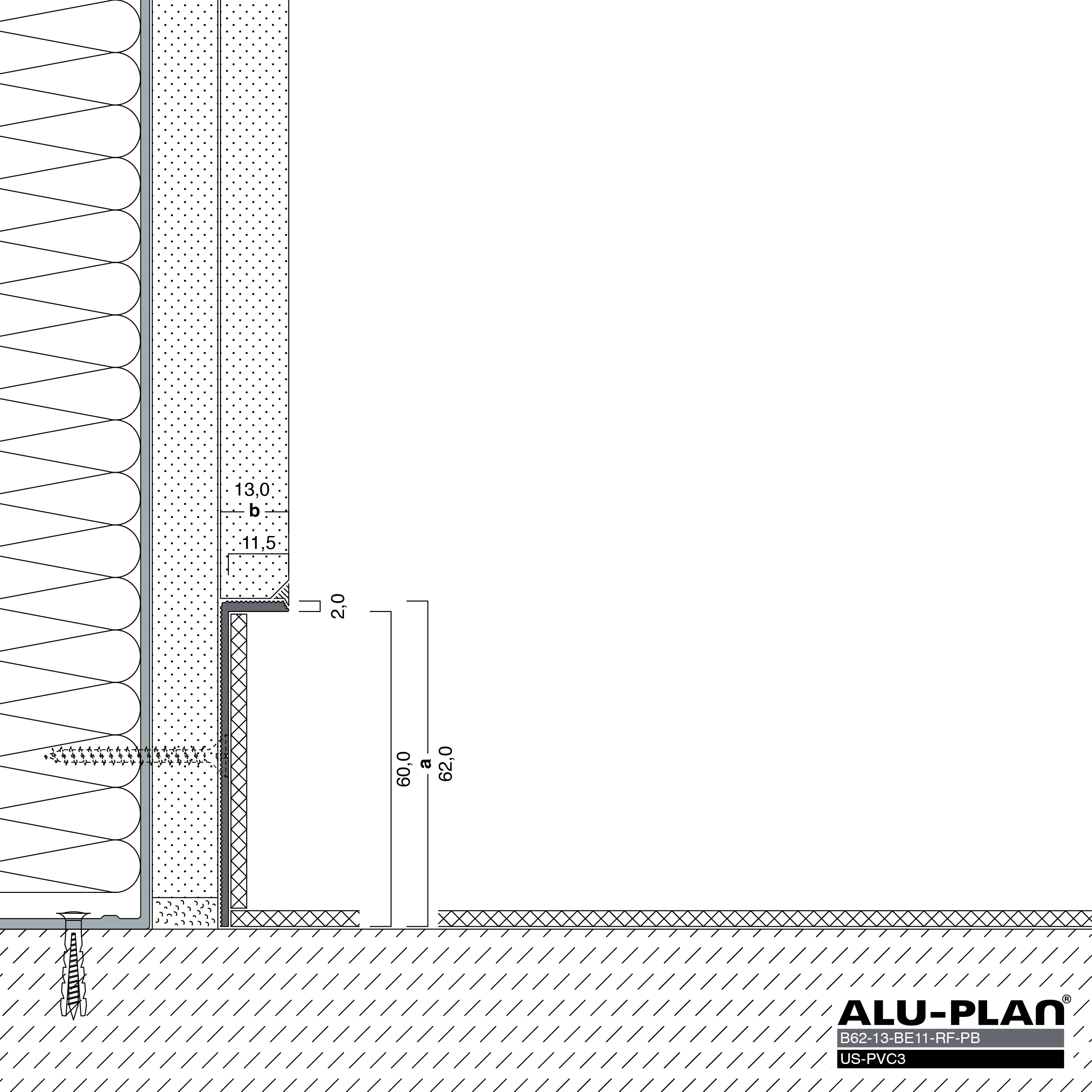 ALU-PLAN® Installation :: B62-13-BE11-RF-PB-US-PVC3