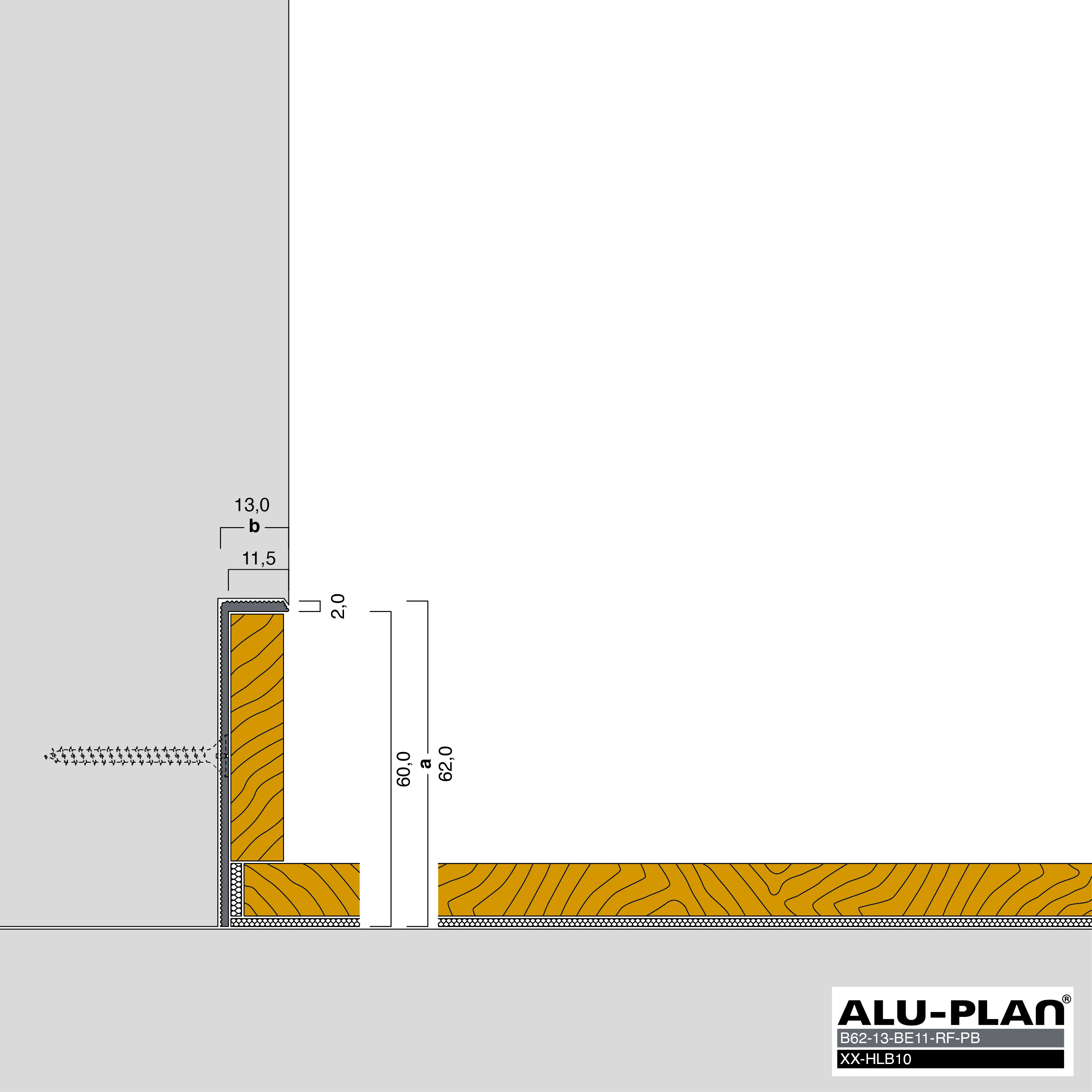 ALU-PLAN® Installation :: B62-13-BE11-RF-PB-XX-HLB10