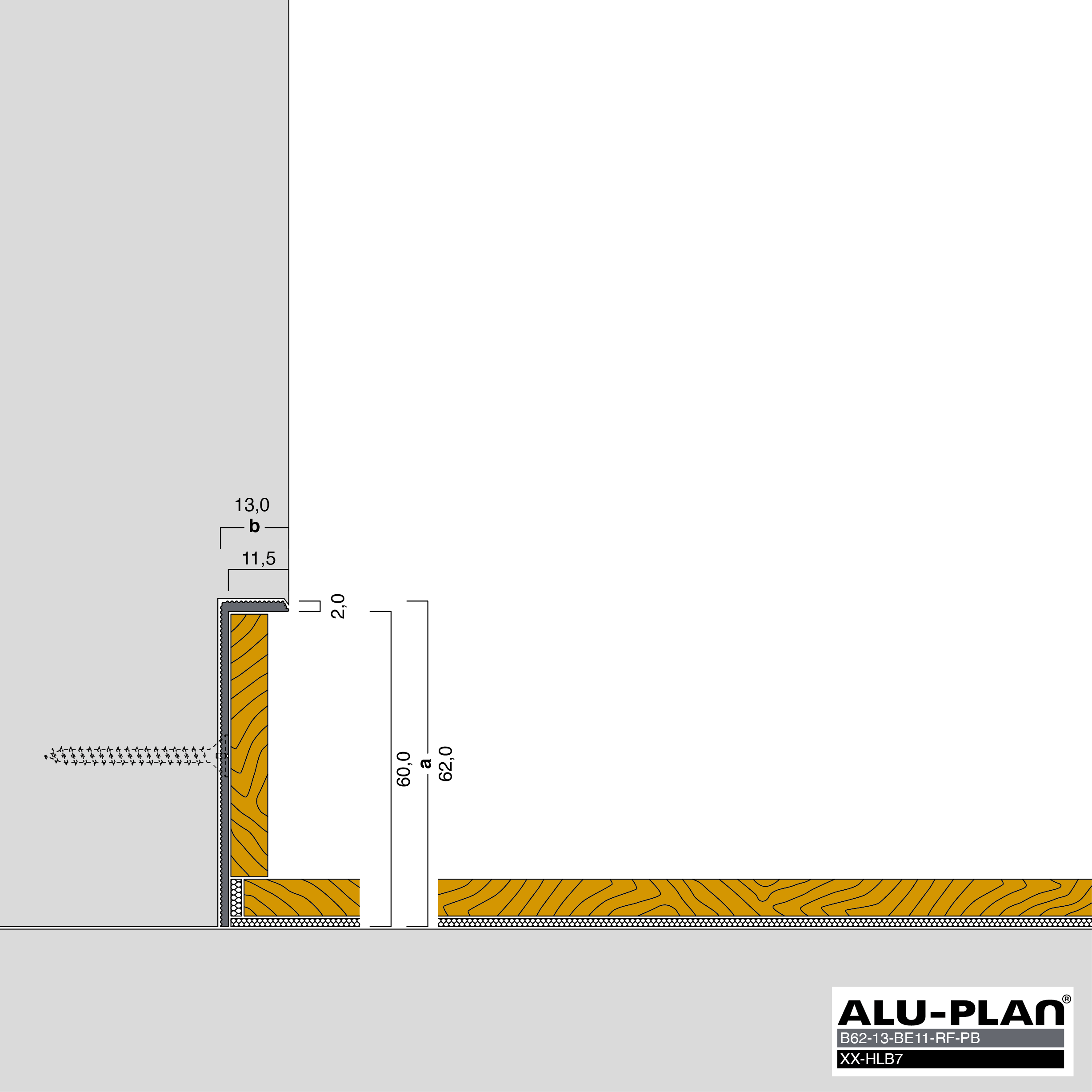 ALU-PLAN® Installation :: B62-13-BE11-RF-PB-XX-HLB7