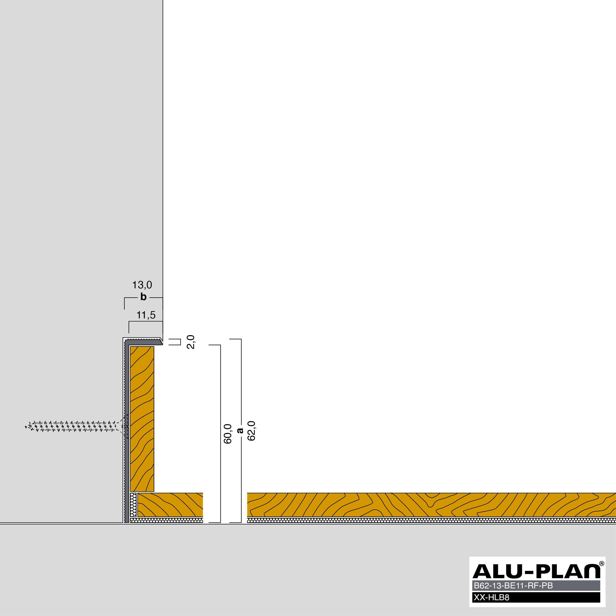 ALU-PLAN® Installation :: B62-13-BE11-RF-PB-XX-HLB8