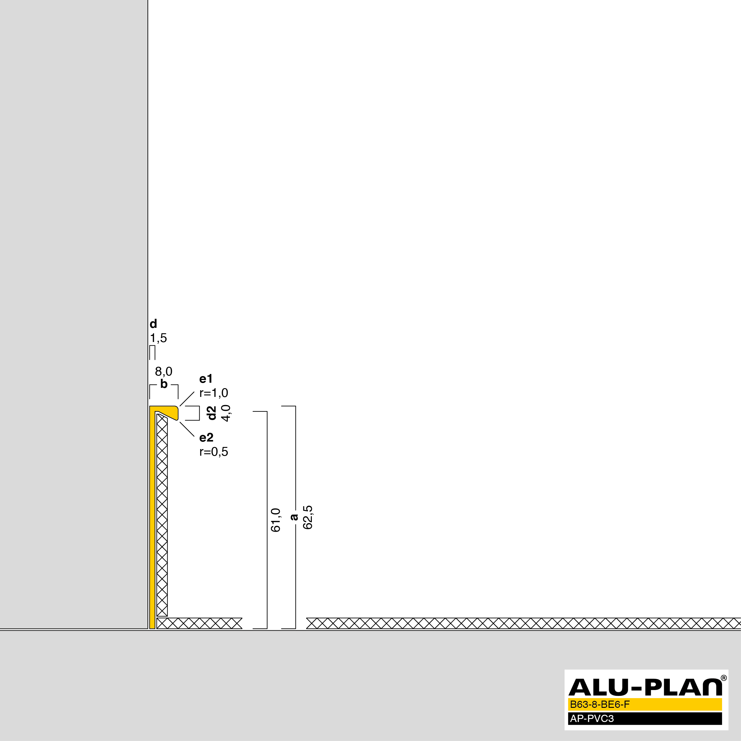 ALU-PLAN® Installation :: B63-8-BE6-F-AP-PVC3