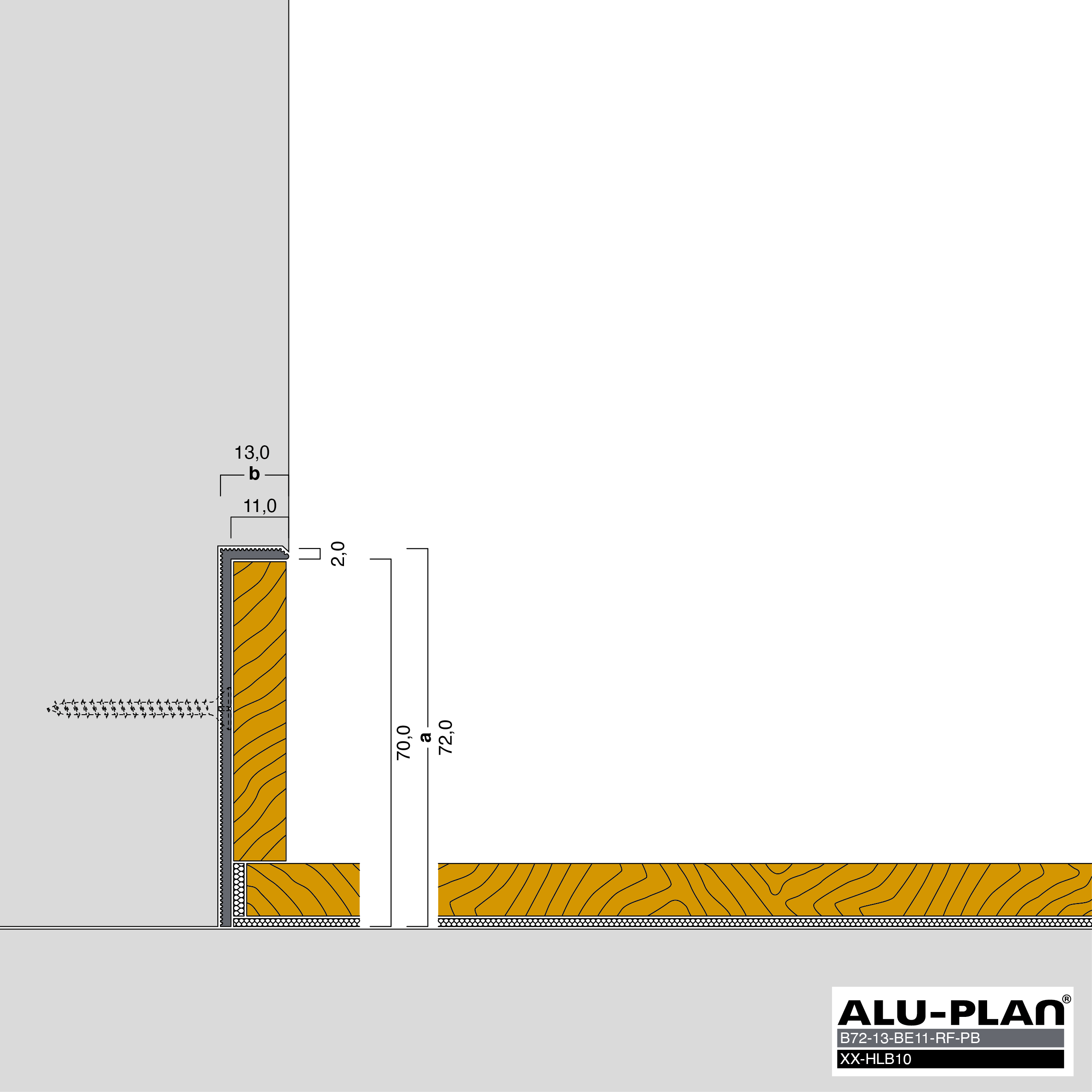 ALU-PLAN® Installation :: B72-13-BE11-RF-PB-XX-HLB10