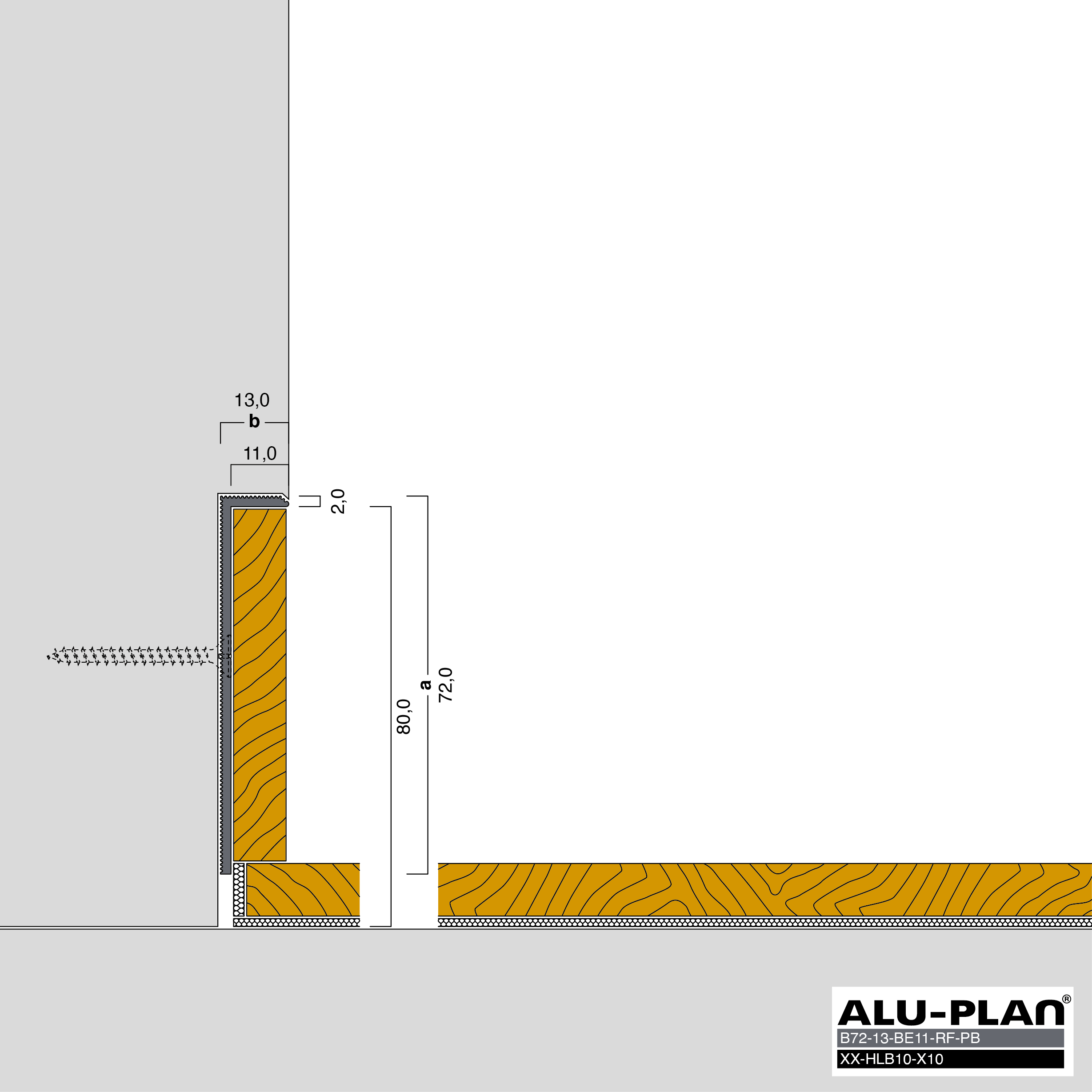 ALU-PLAN® Installation :: B72-13-BE11-RF-PB-XX-HLB10-X10
