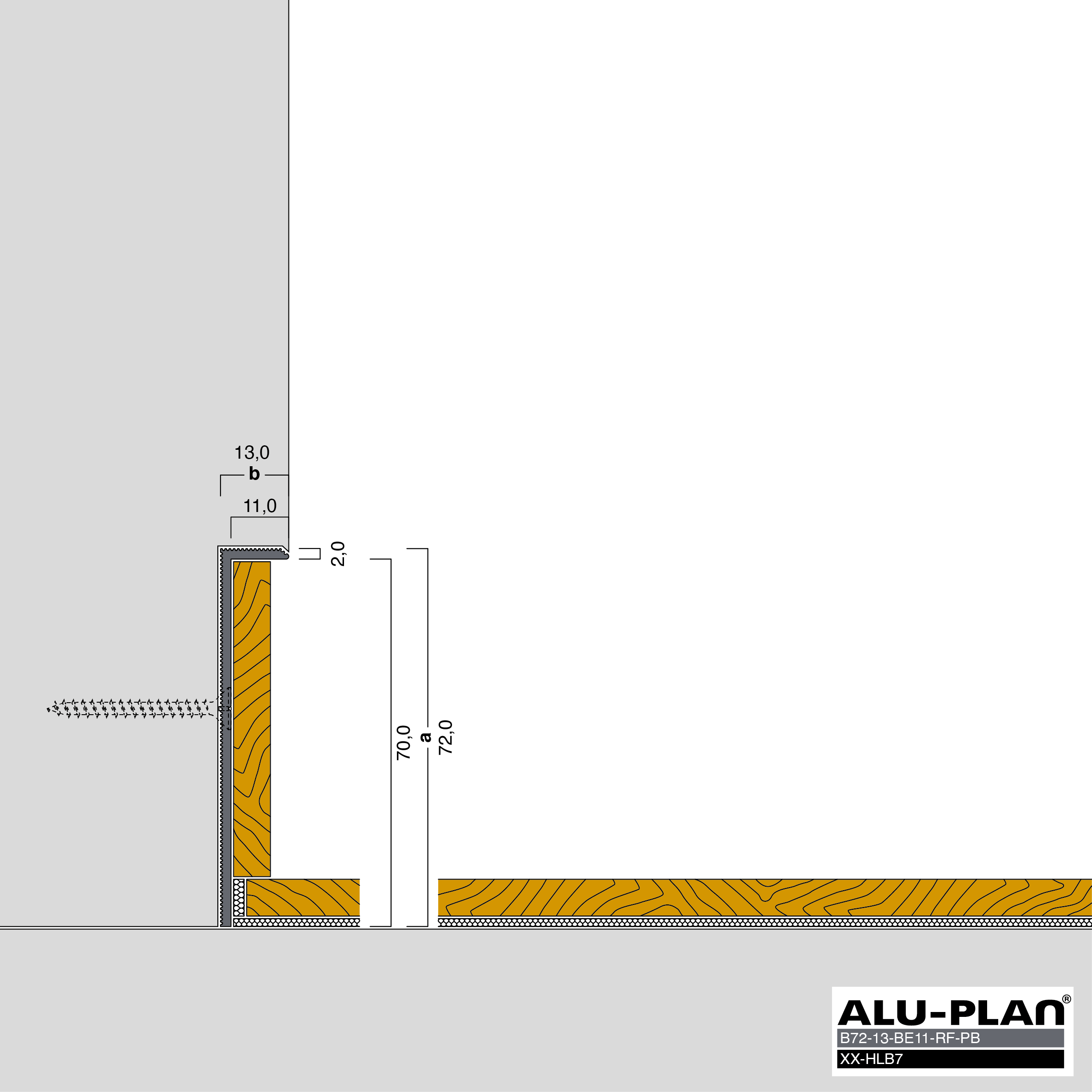 ALU-PLAN® Installation :: B72-13-BE11-RF-PB-XX-HLB7