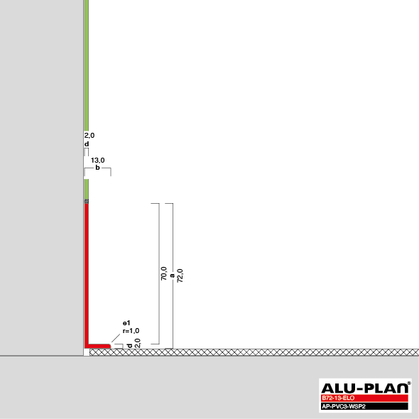 ALU-PLAN® Installation :: B72-13-ELO-AP-PVC3-WSP2