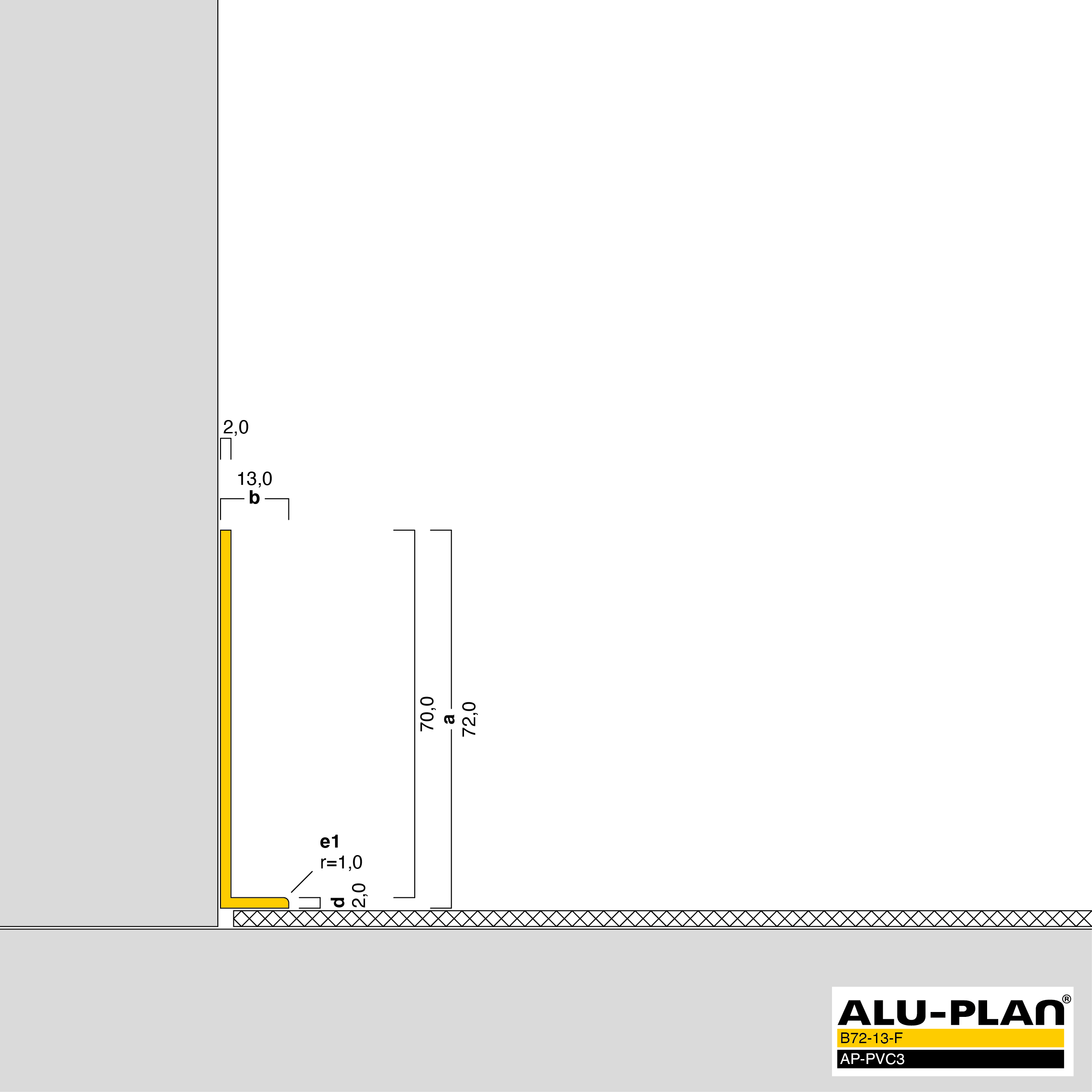 ALU-PLAN® Installation :: B72-13-F-AP-PVC3