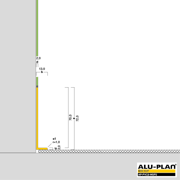 ALU-PLAN® Installation :: B72-13-F-AP-PVC3-WSP2