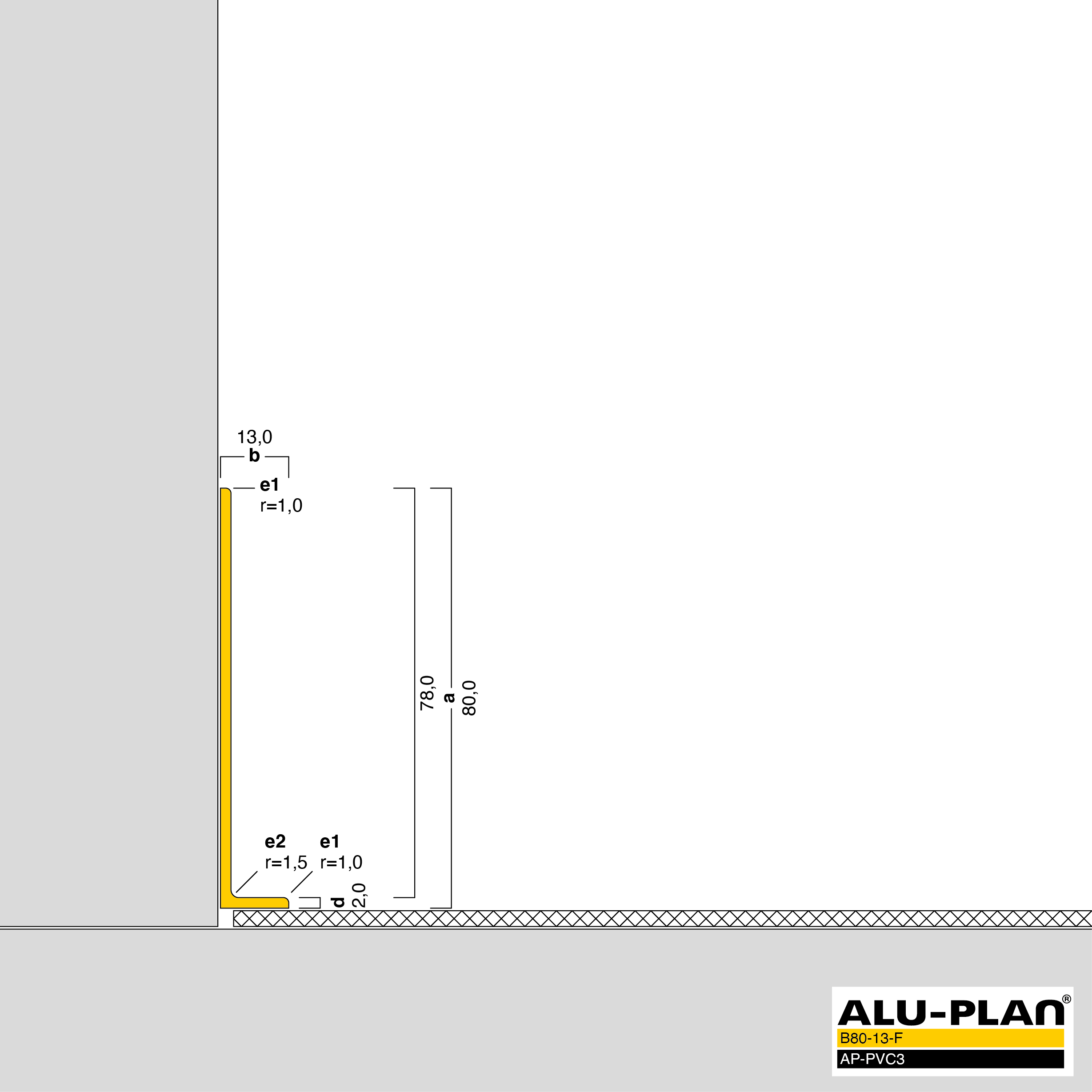 ALU-PLAN® Installation :: B80-13-F-AP-PVC3