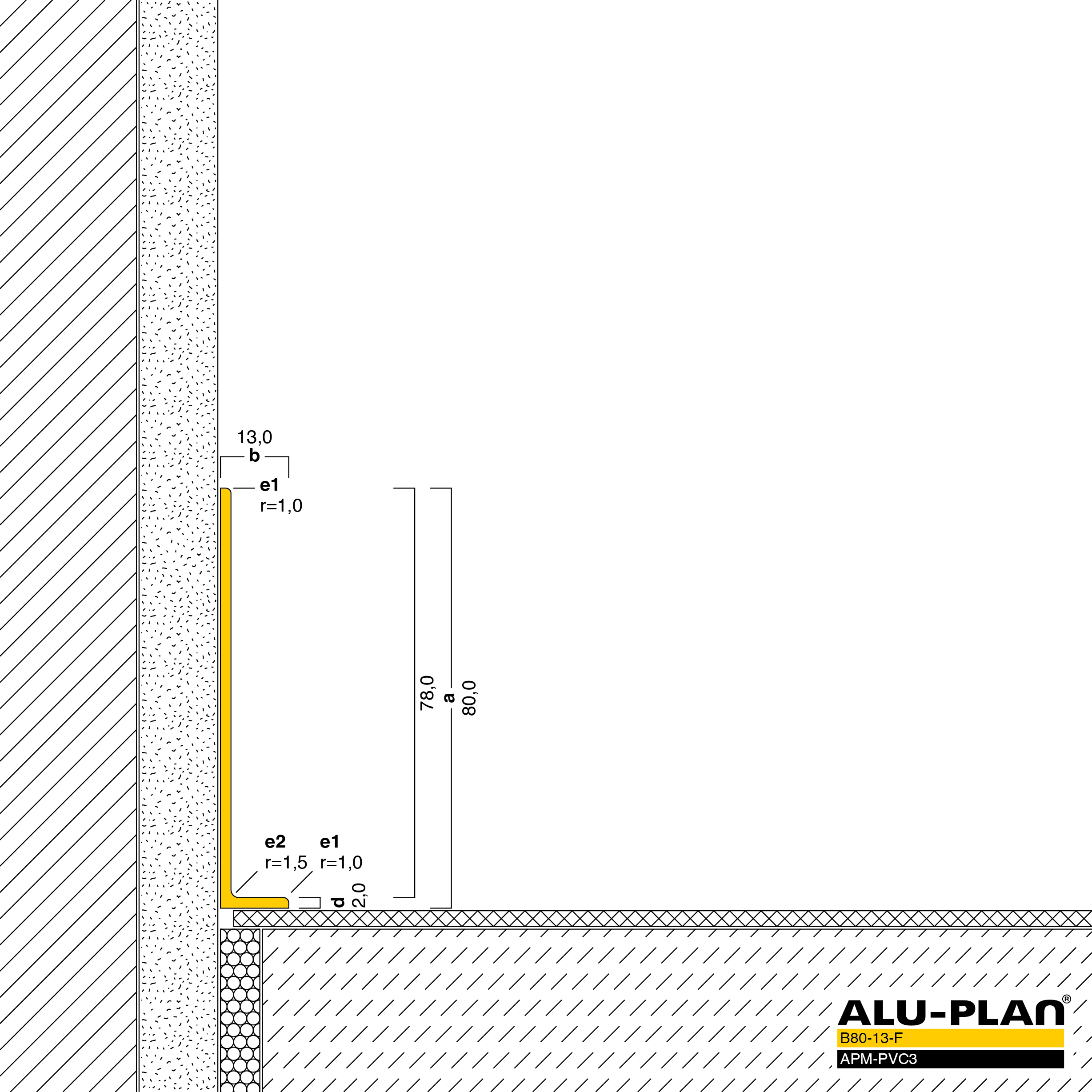 ALU-PLAN® Installation :: B80-13-F-APM-PVC3