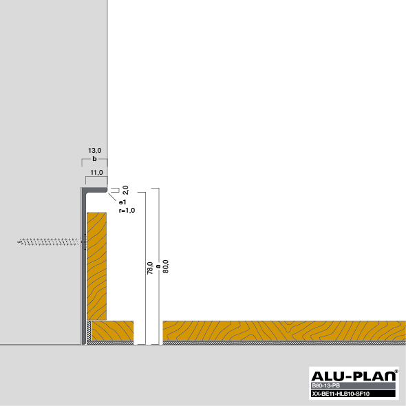 ALU-PLAN® Installation :: B80-13-PB-XX-BE11-HLB10-SF10