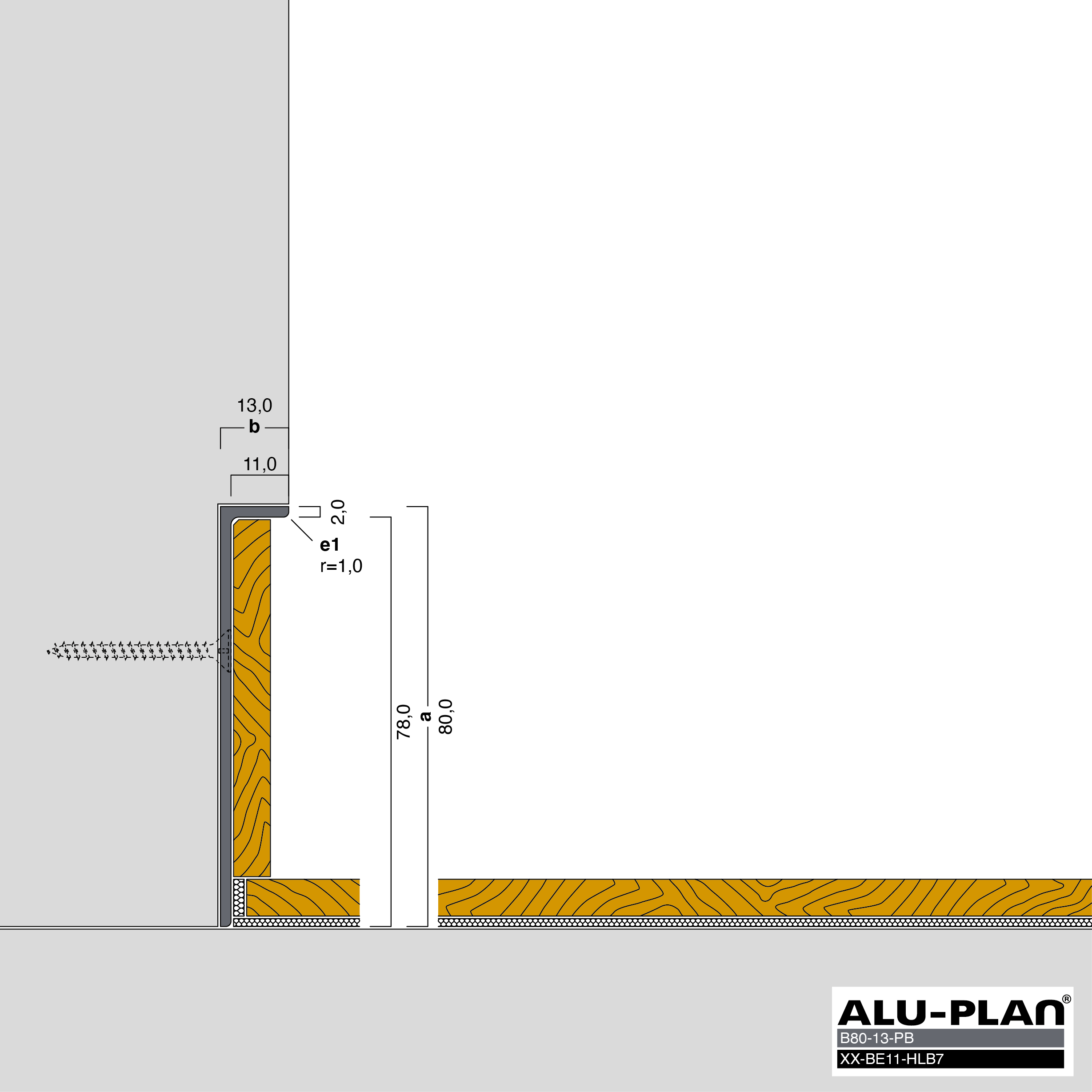 ALU-PLAN® Installation :: B80-13-PB-XX-BE11-HLB7