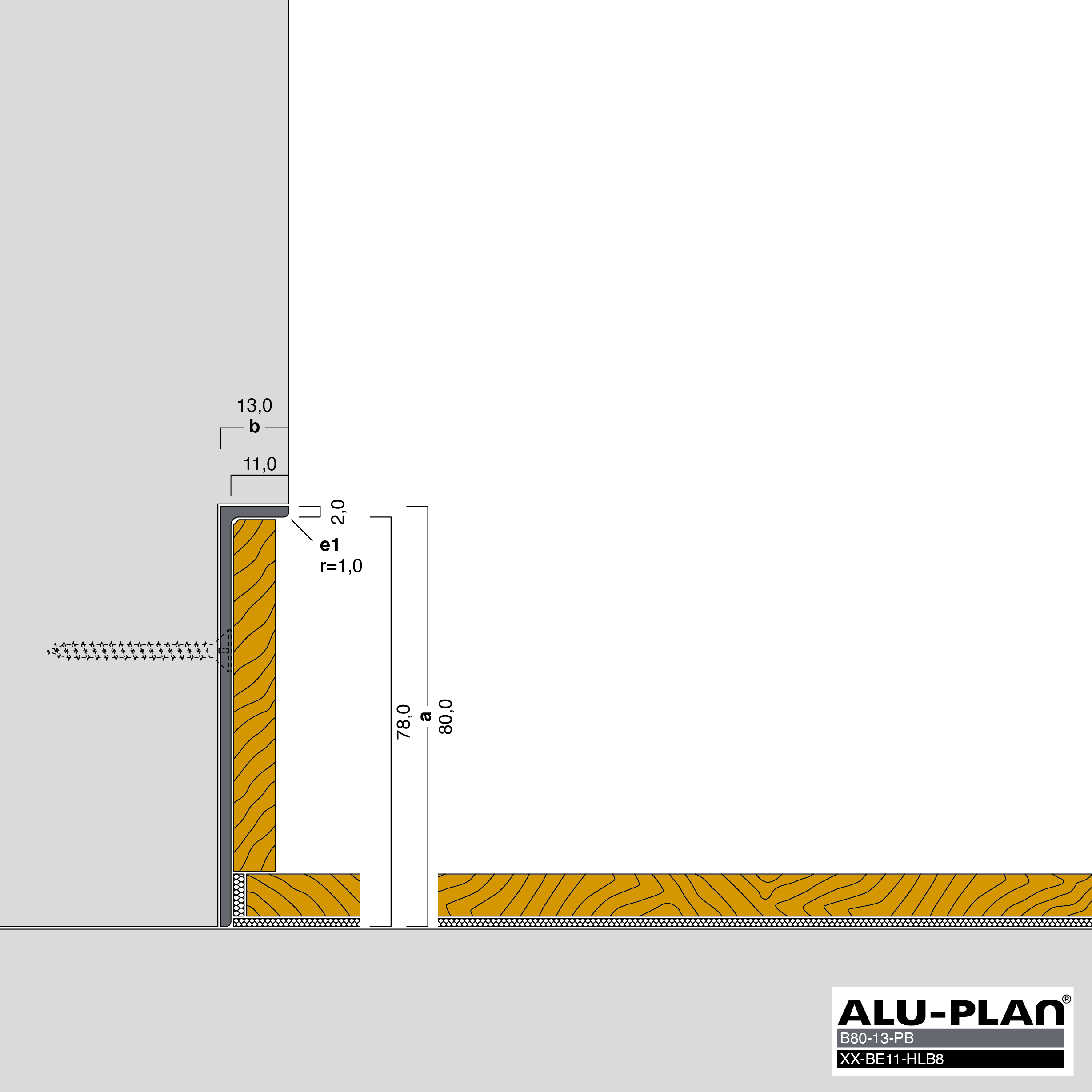 ALU-PLAN® Installation :: B80-13-PB-XX-BE11-HLB8