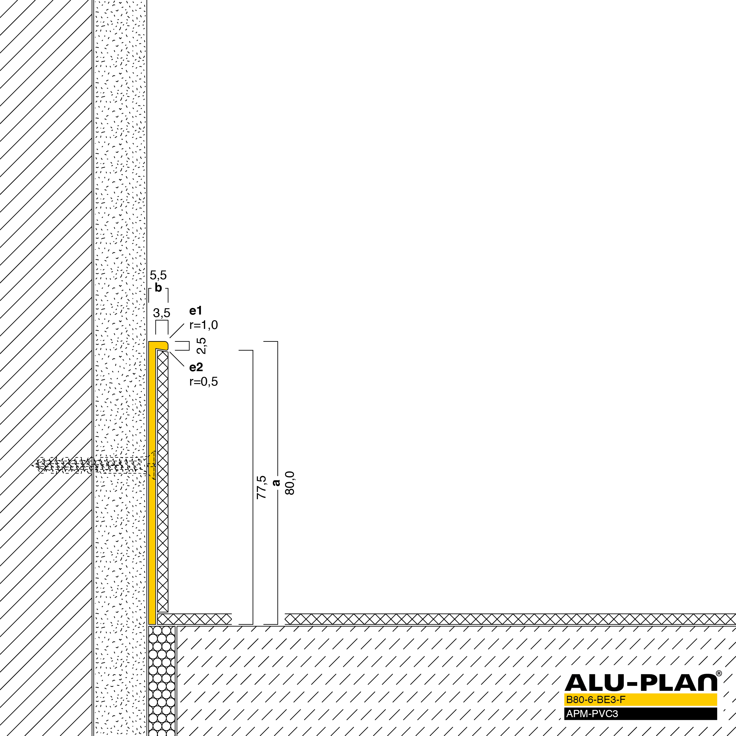 ALU-PLAN® Installation :: B80-6-BE3-F-APM-PVC3