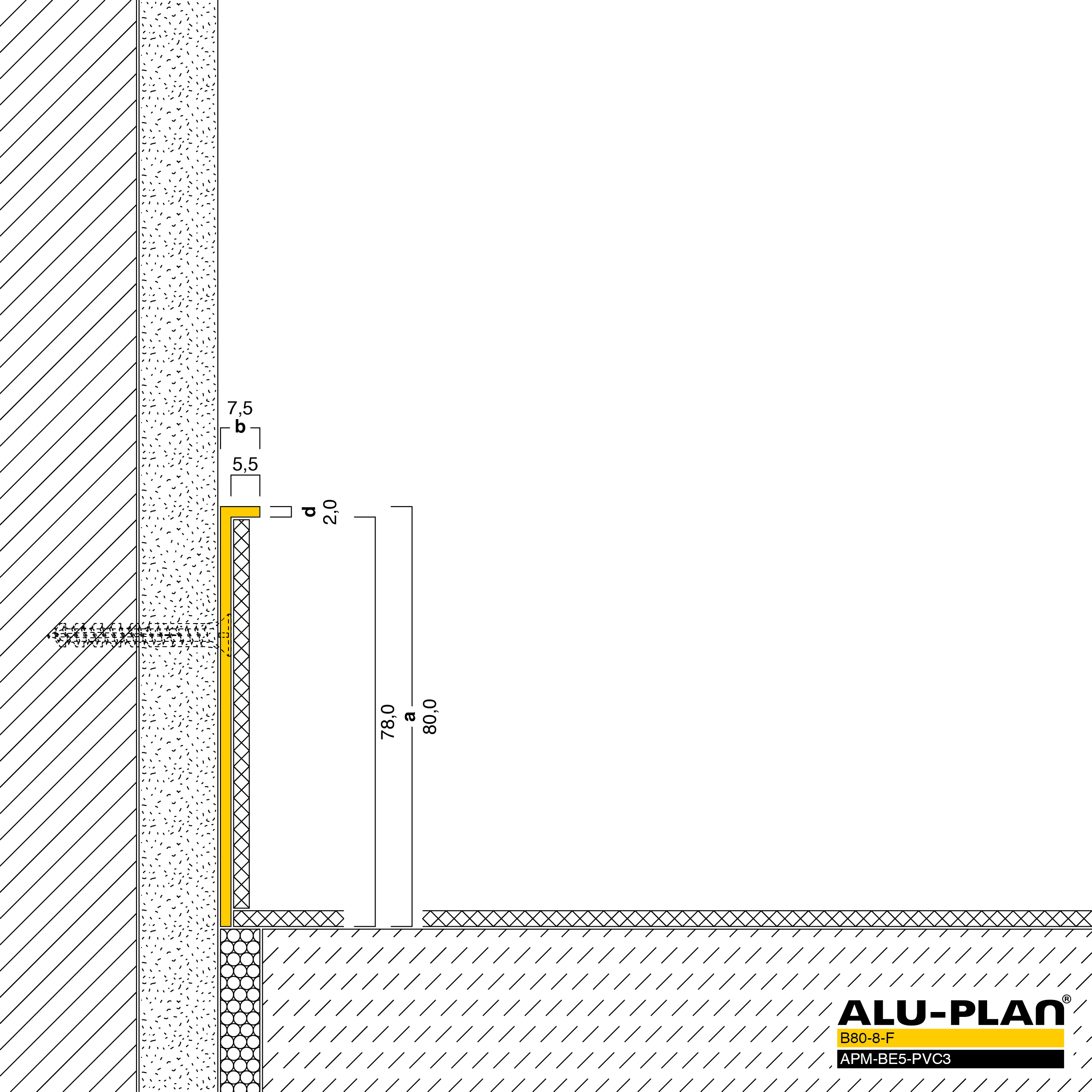ALU-PLAN® Installation :: B80-8-F-APM-BE5-PVC3