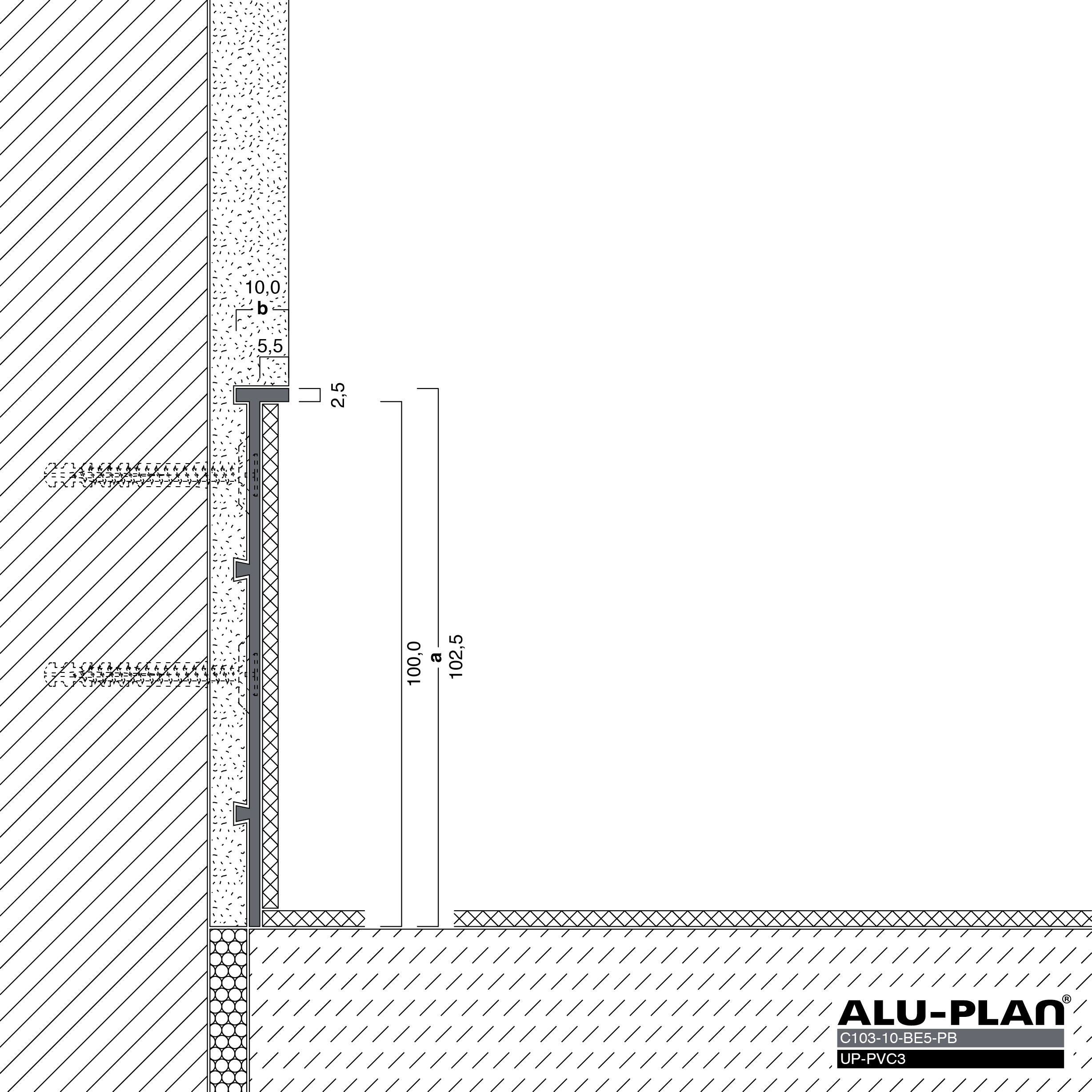 ALU-PLAN® Installation :: C103-10-BE5-PB-UP-PVC3