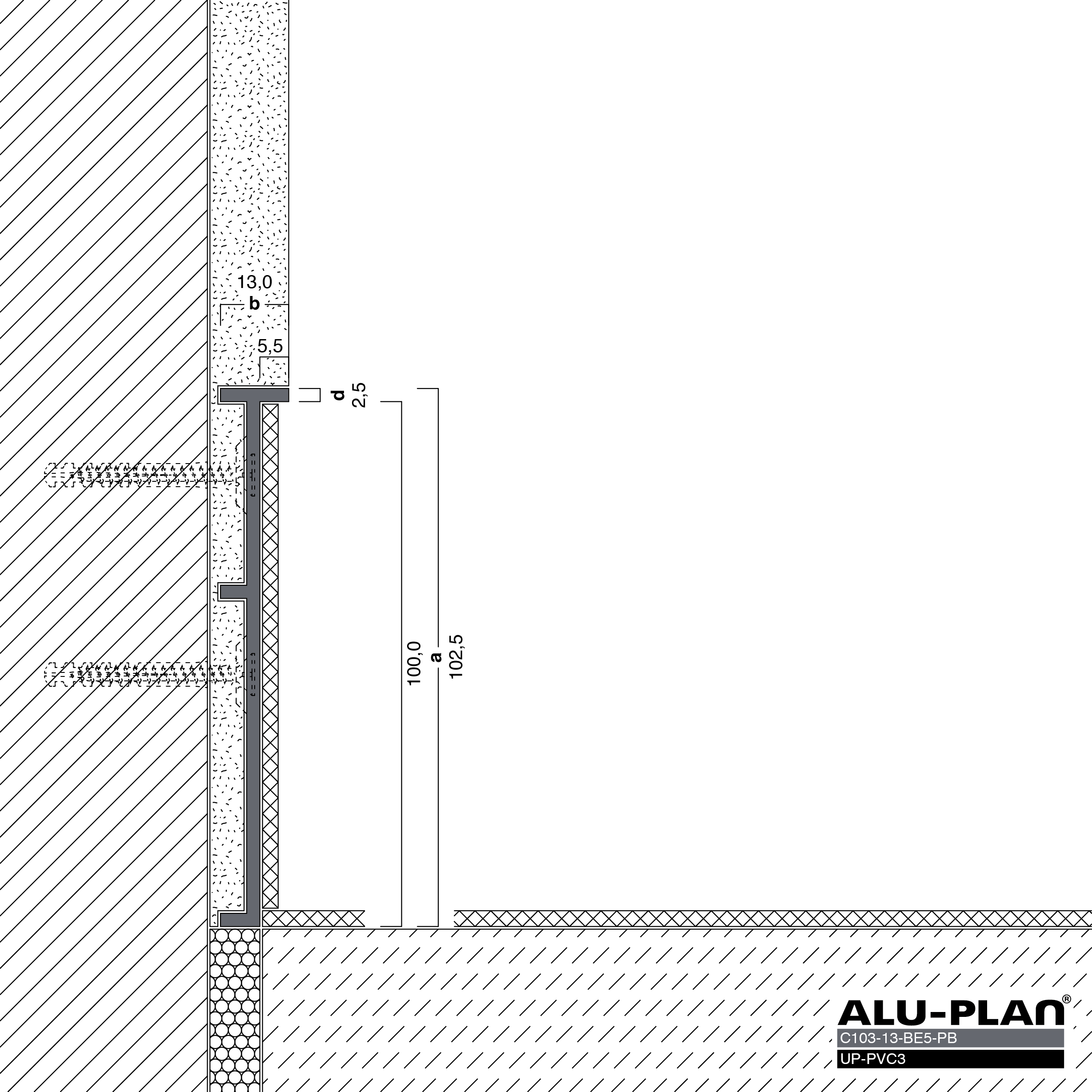 ALU-PLAN® Installation :: C103-13-BE5-PB-UP-PVC3